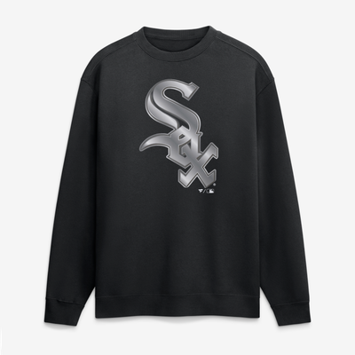 Chicago White Sox  Metallic Mascot Sweatshirt - Black