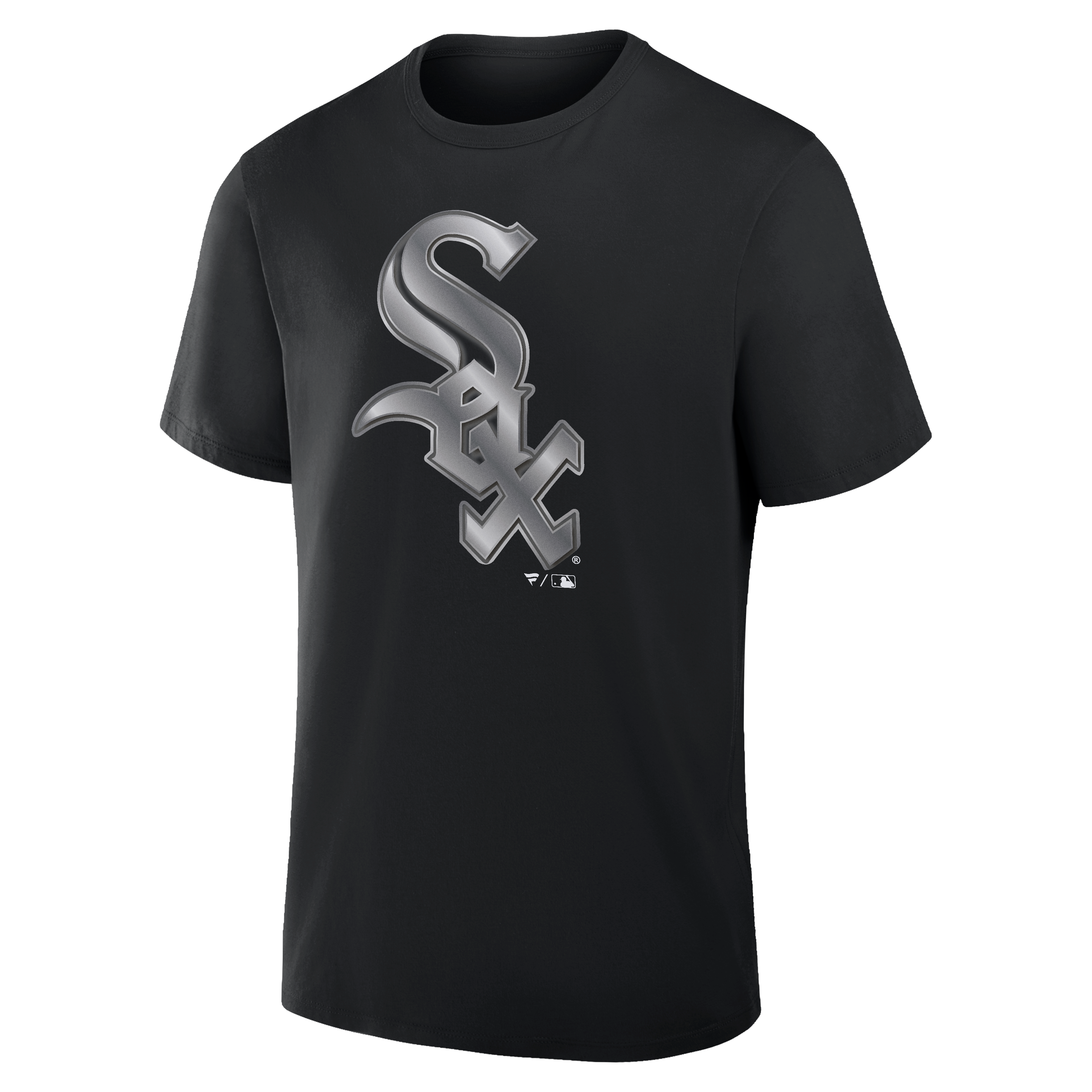 T-shirt noir pour homme Chicago White Sox à mascotte métallique