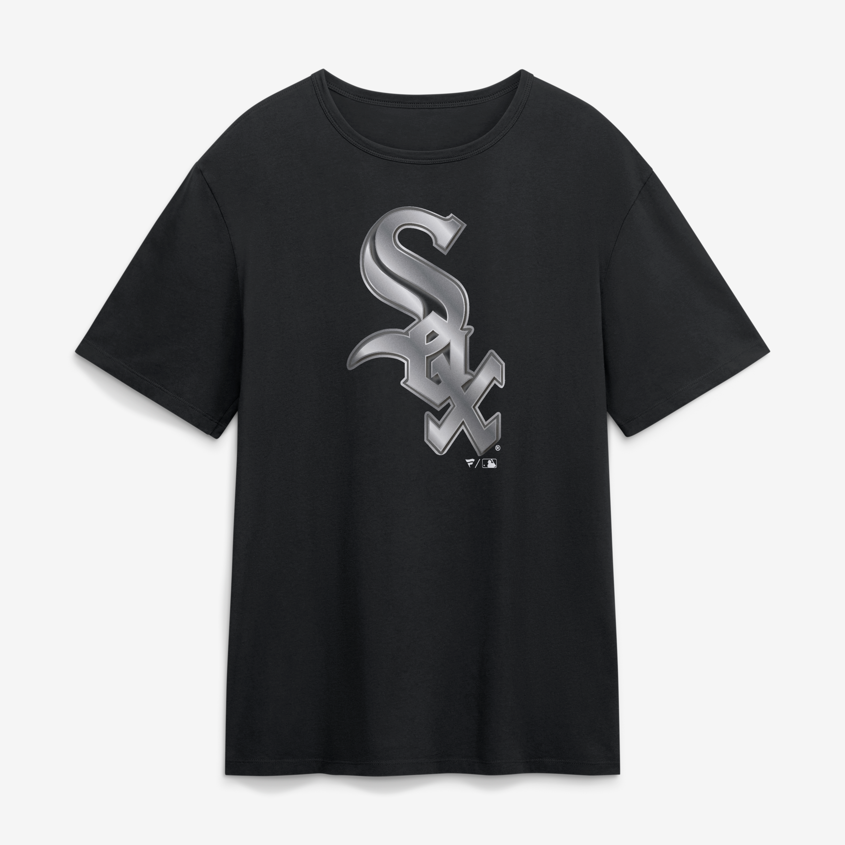 T-shirt noir pour homme Chicago White Sox à mascotte métallique