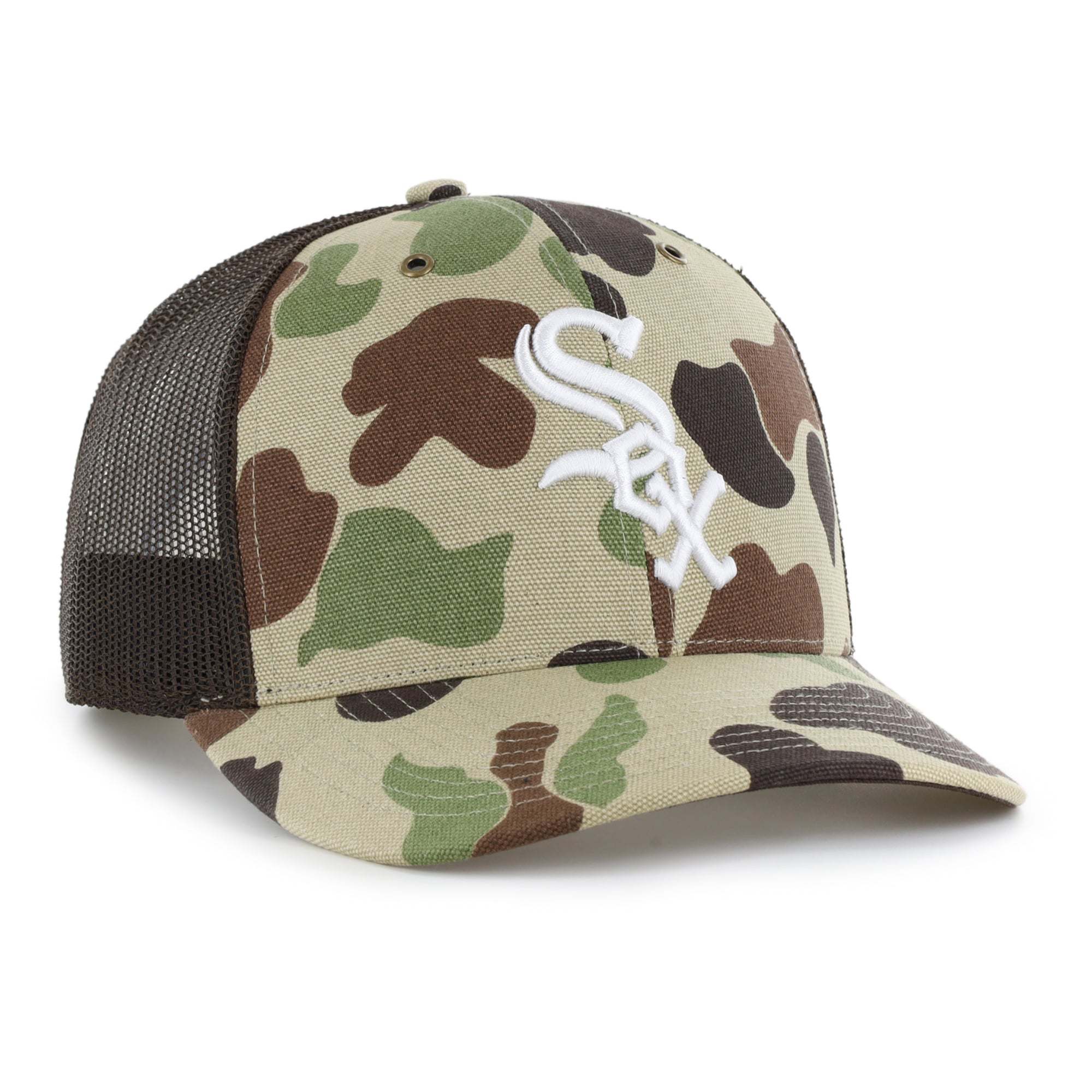 Casquette trucker ajustable Carhartt x '47 Camo Chicago White Sox Duck pour homme