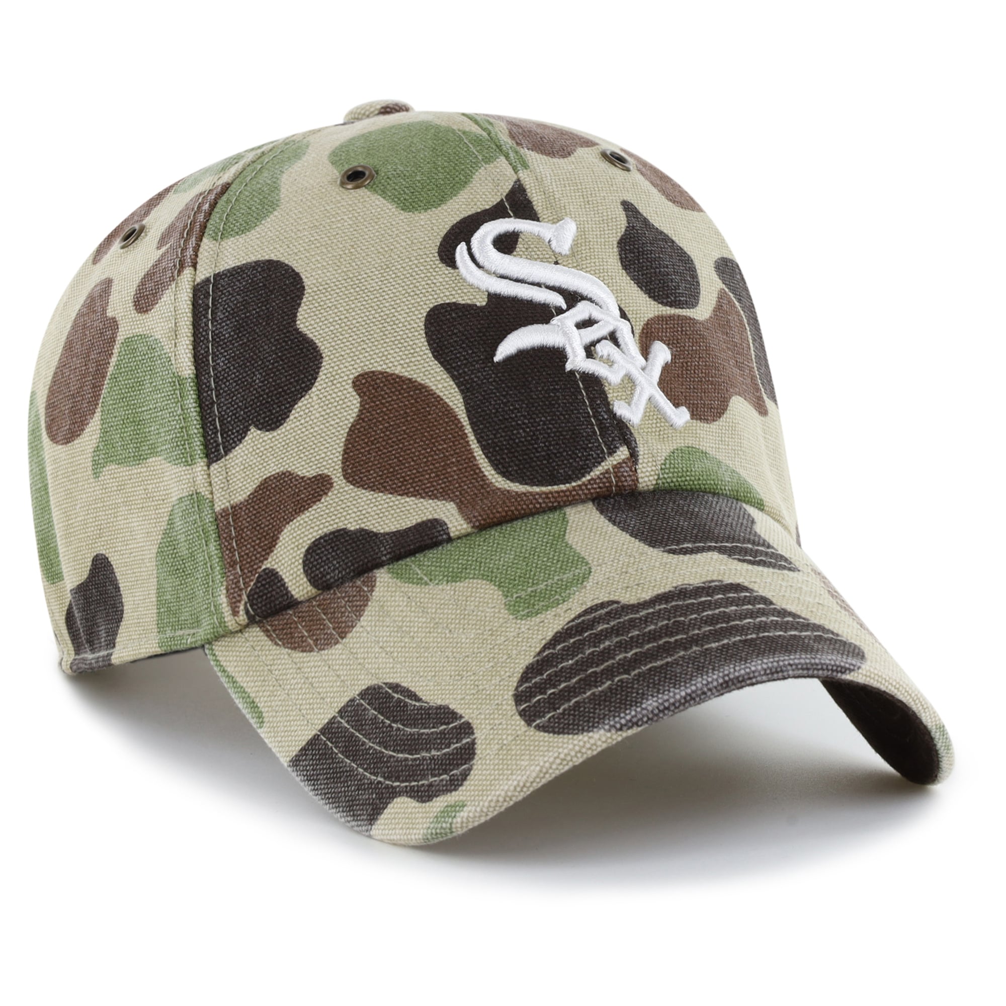 Casquette ajustable Carhartt x '47 Camo Chicago White Sox Duck Clean Up pour homme