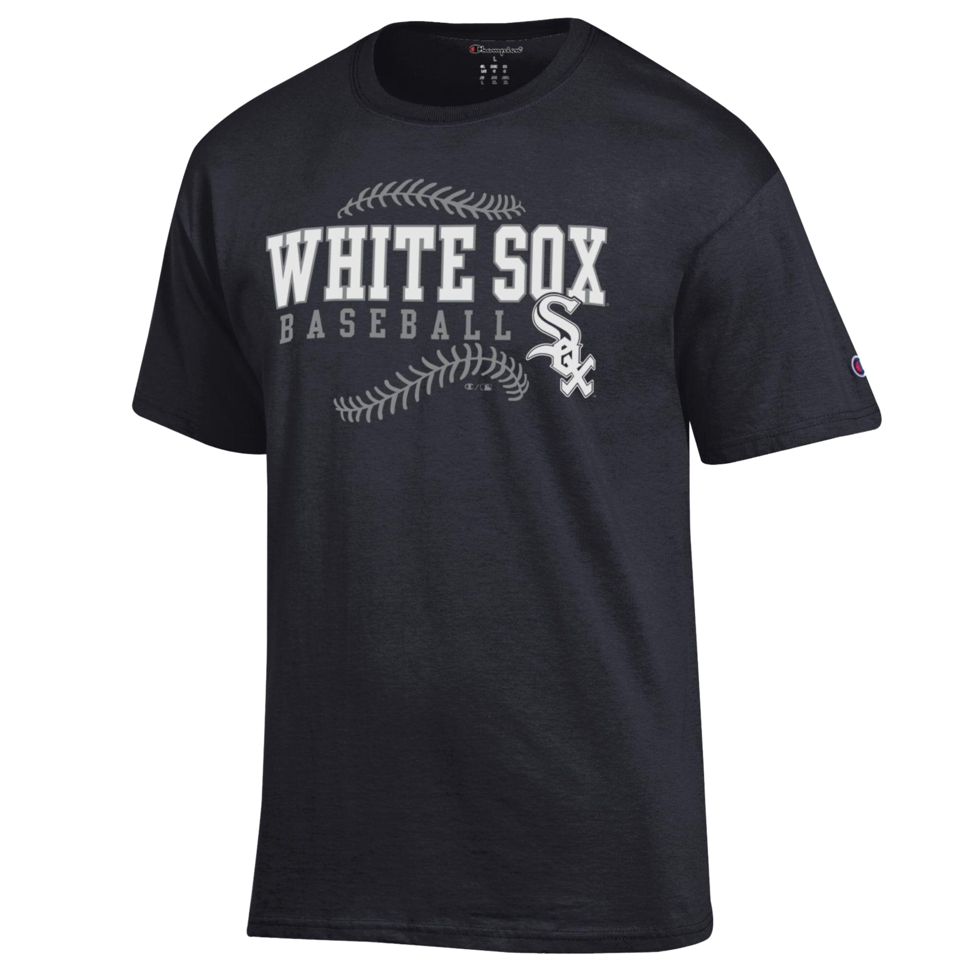 Men's Champion Black Chicago White Sox Baseball T-Shirt