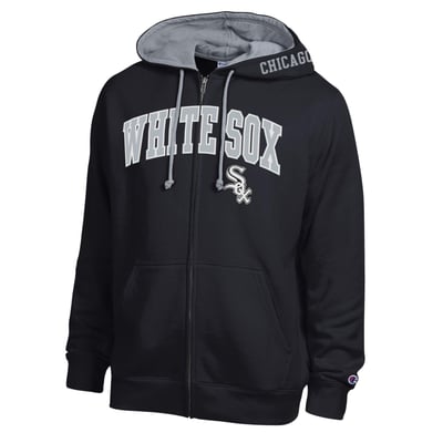  Chicago White Sox Champion Fleece Full-Zip Hoodie - Black