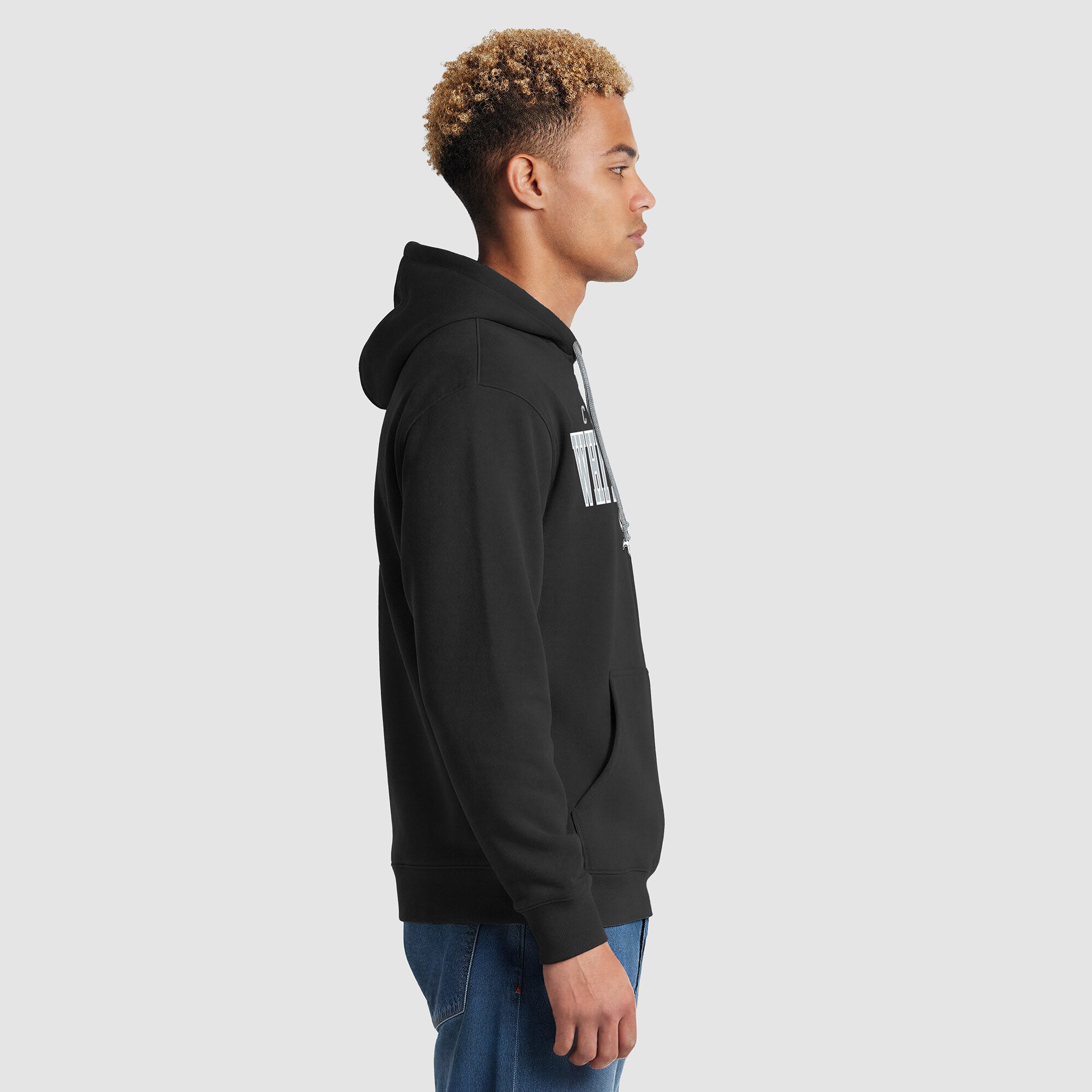 Sweat à capuche polaire Champion noir pour homme, aux couleurs des White Sox de Chicago
