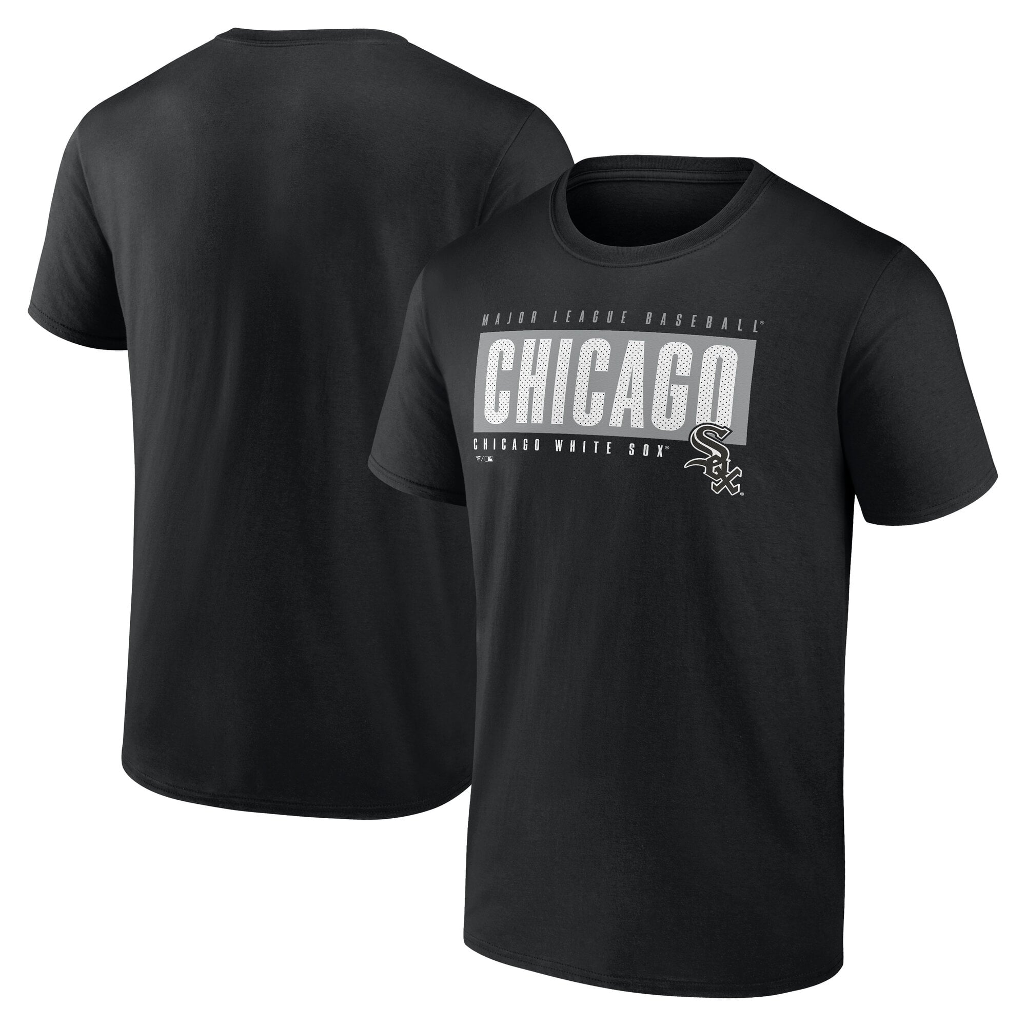 Men's Fanatics Black Chicago White Sox Blocked Out T-Shirt