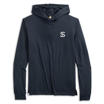 Chicago White Sox johnnie-O Talon Featherweight Performance Hooded Long Sleeve T-Shirt - Black
