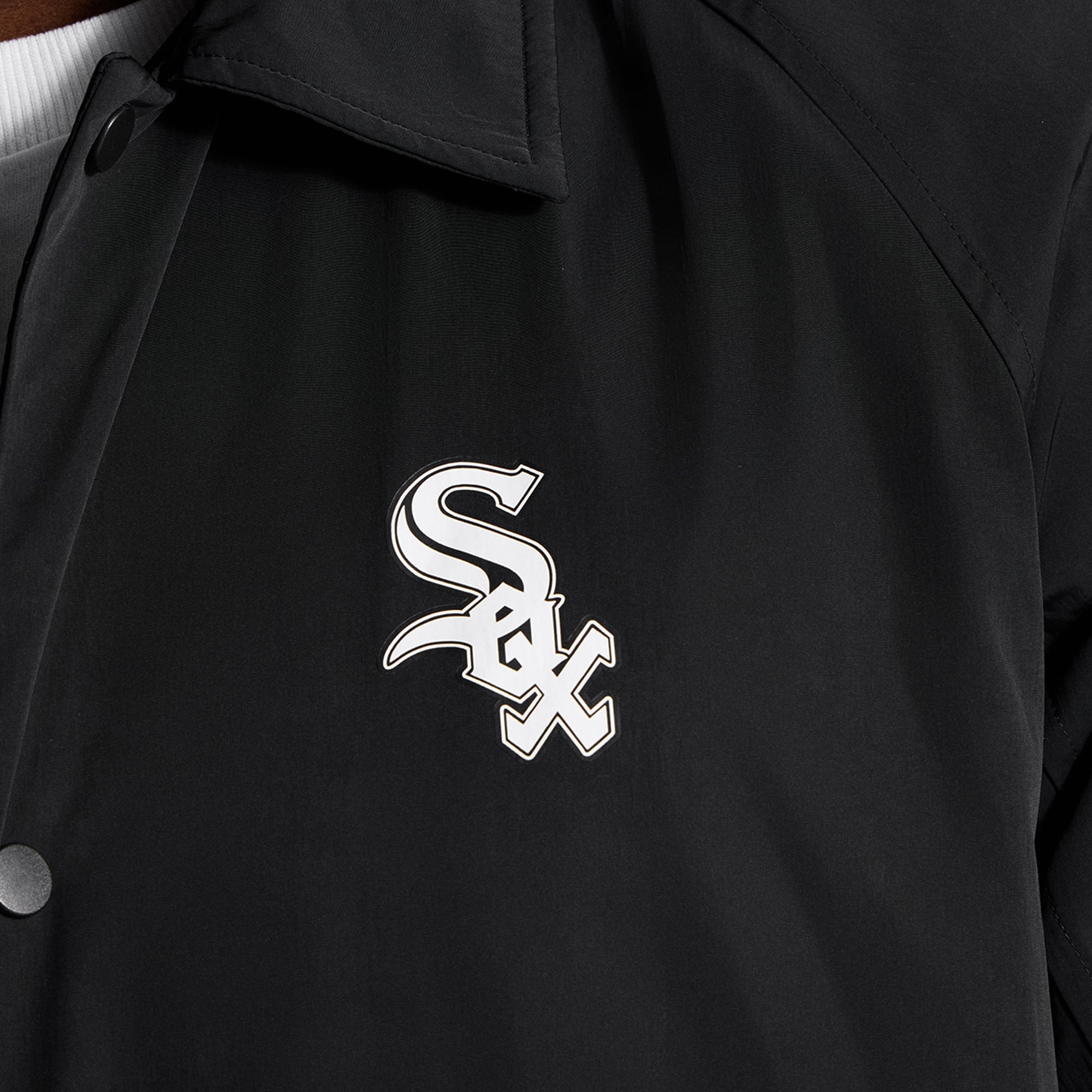 Veste de coach raglan noire Chicago White Sox pour homme lululemon