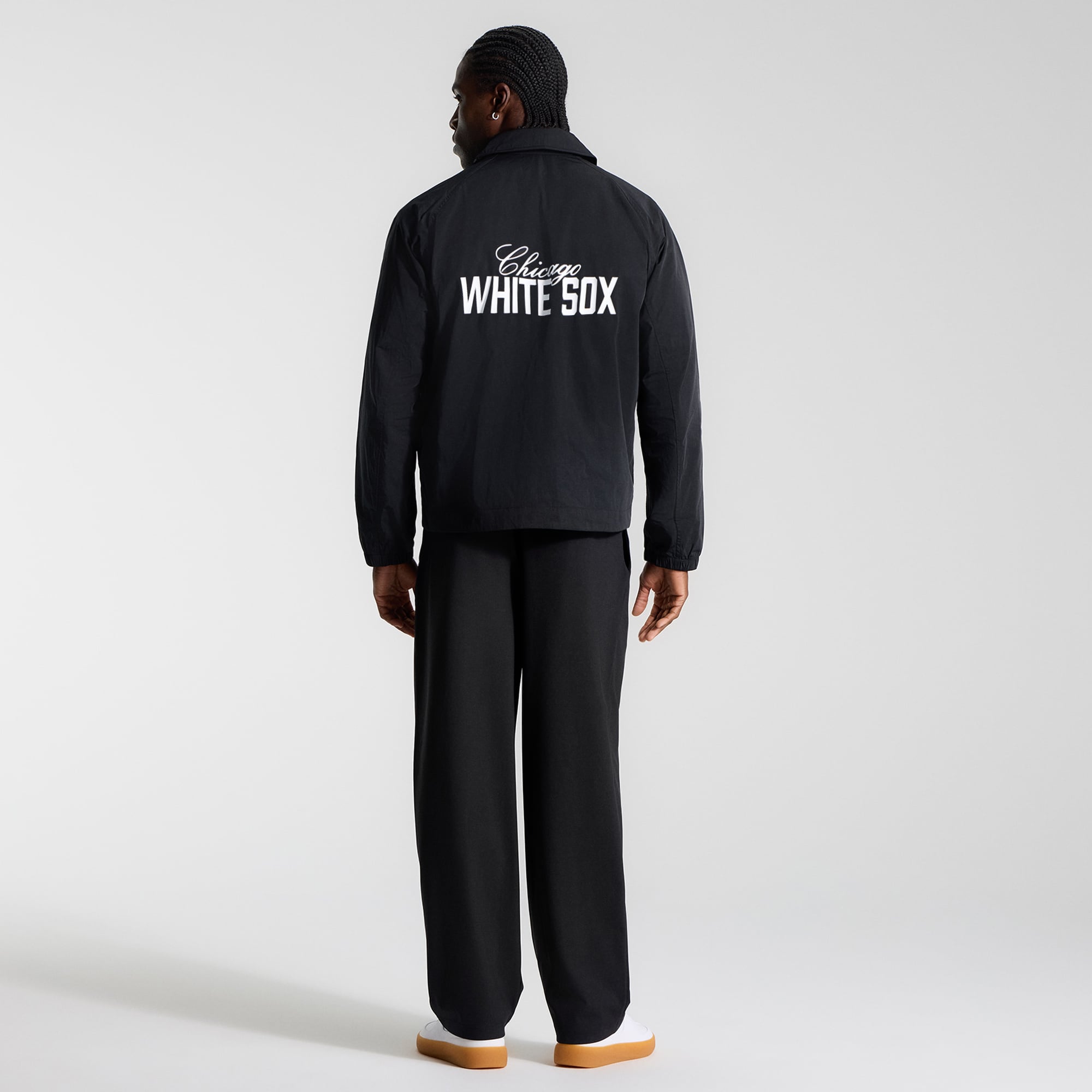 Veste de coach raglan noire Chicago White Sox pour homme lululemon