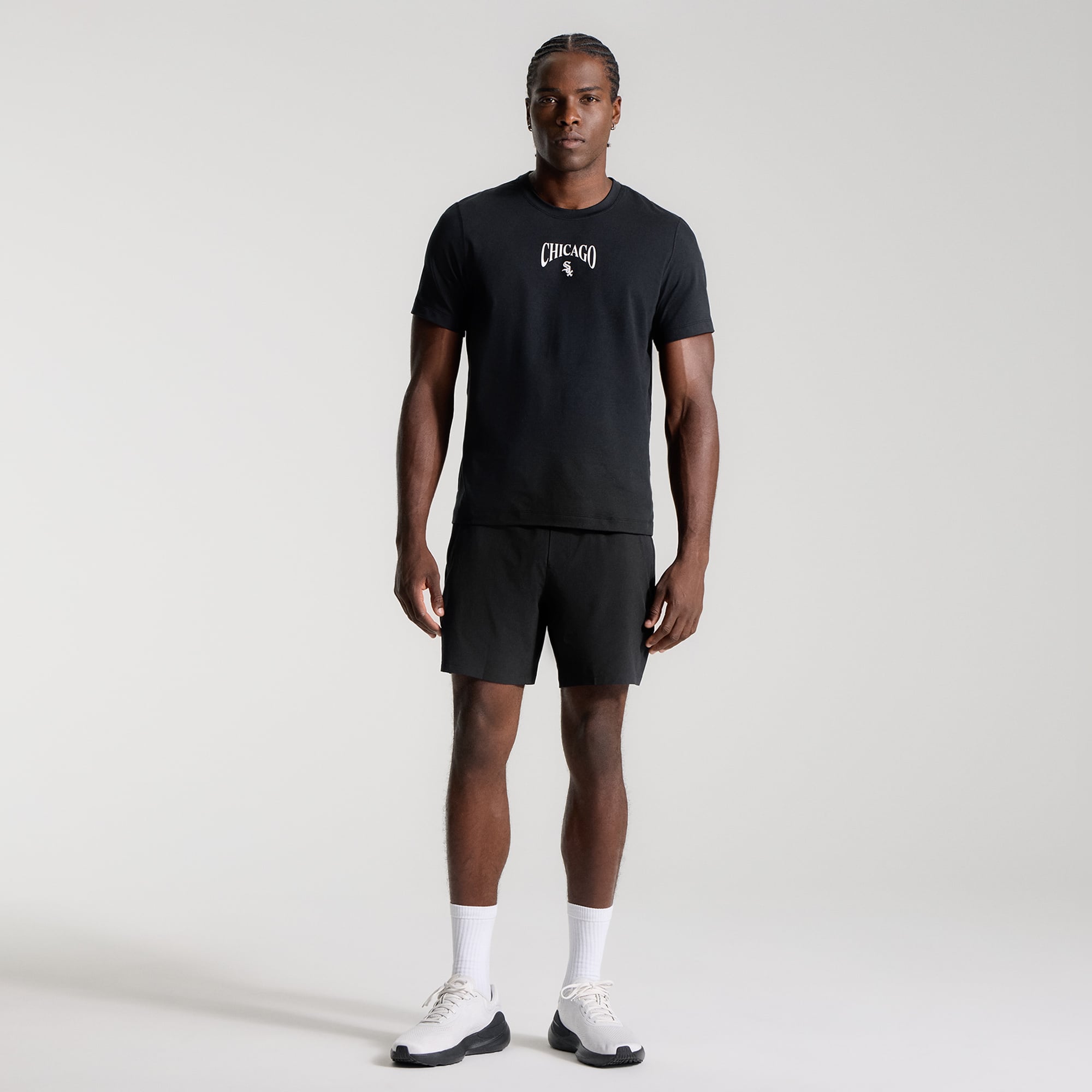 T-shirt en jersey doux noir Chicago White Sox pour homme de la marque lululemon