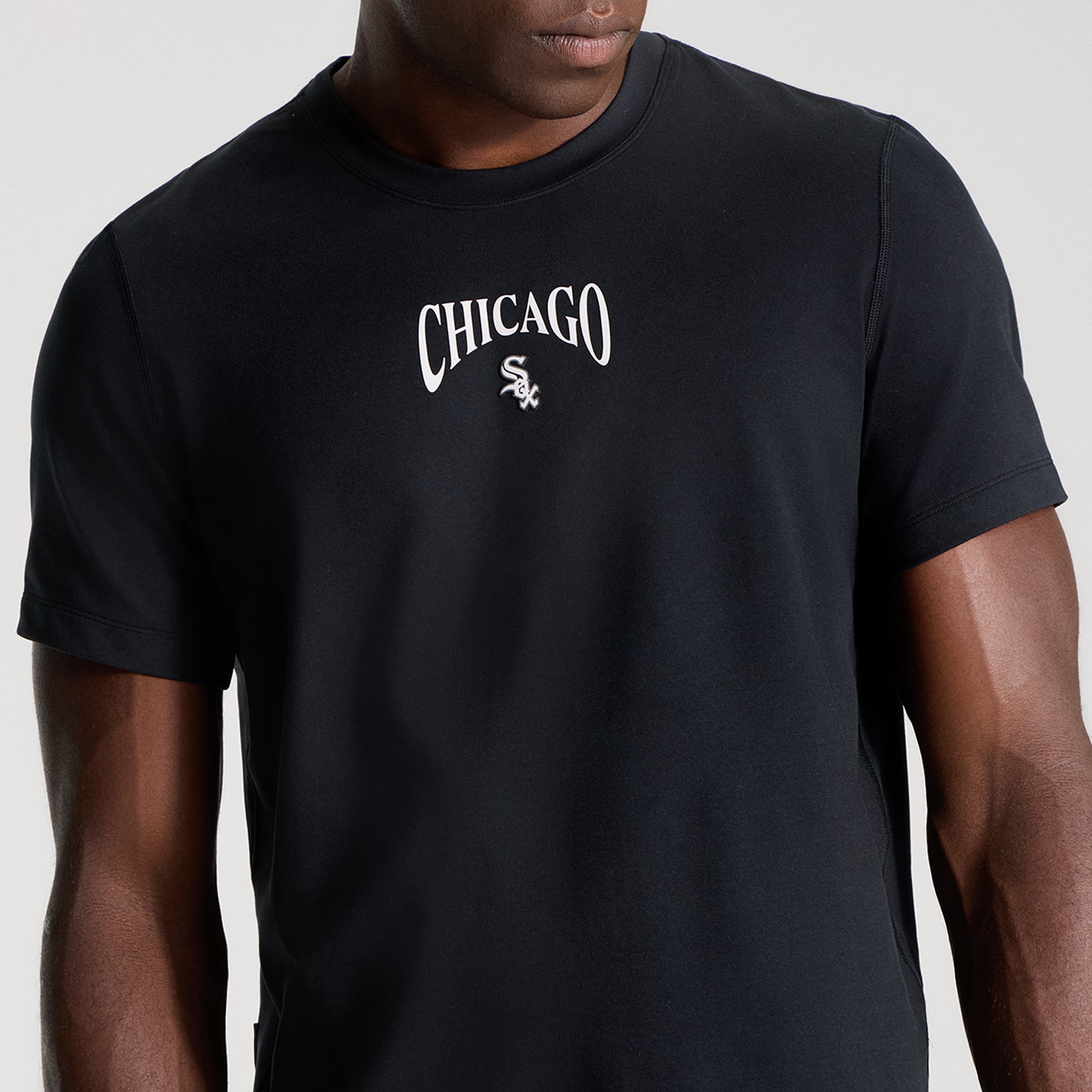 T-shirt en jersey doux noir Chicago White Sox pour homme de la marque lululemon
