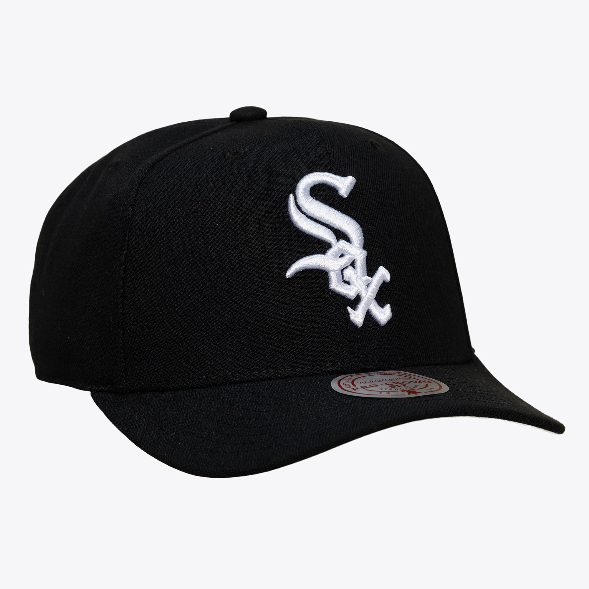 Casquette snapback Mitchell & Ness Pro Crown noire et blanche pour homme, Chicago White Sox