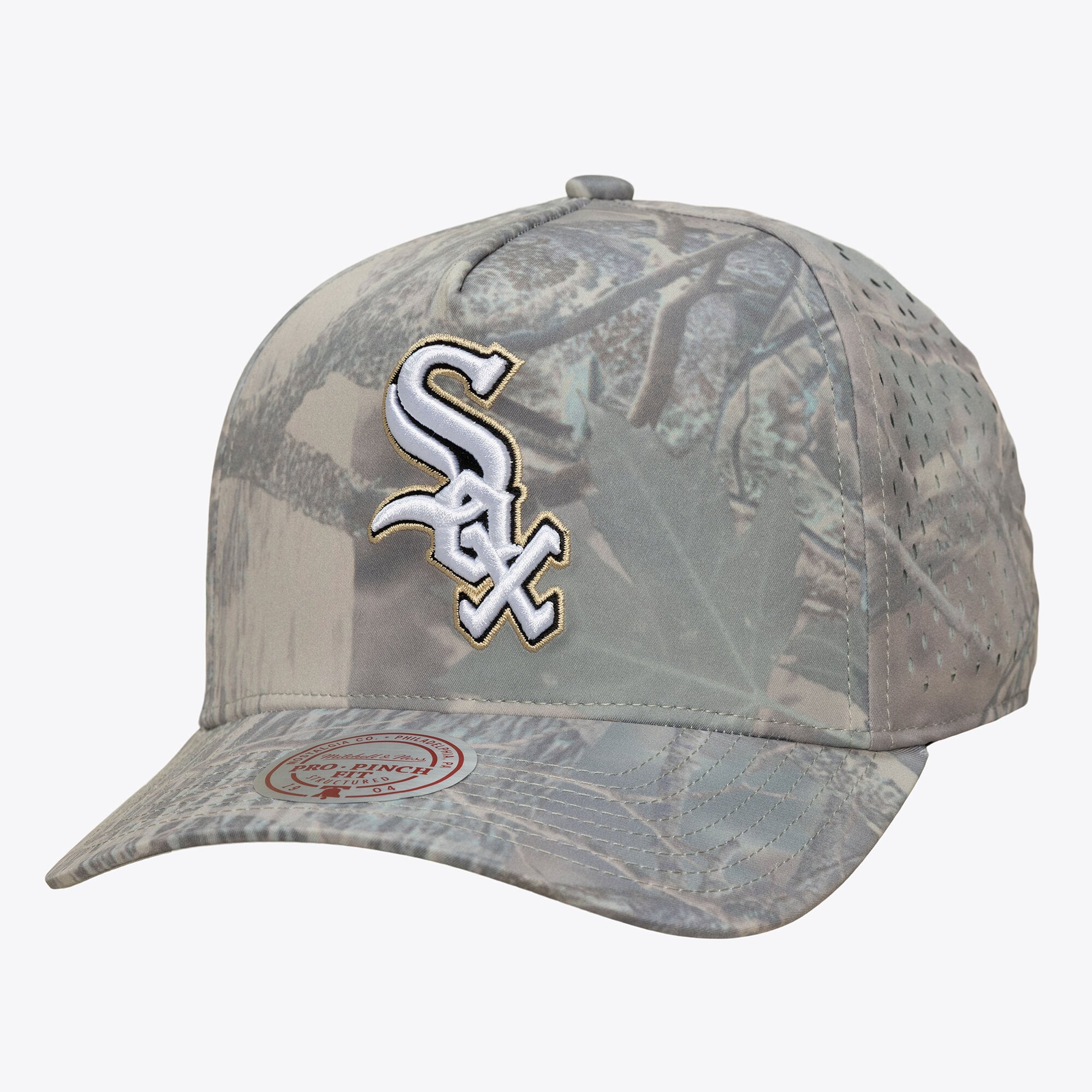 Casquette ajustable Mitchell & Ness camouflage Chicago White Sox Perfect Pro Pinch pour homme