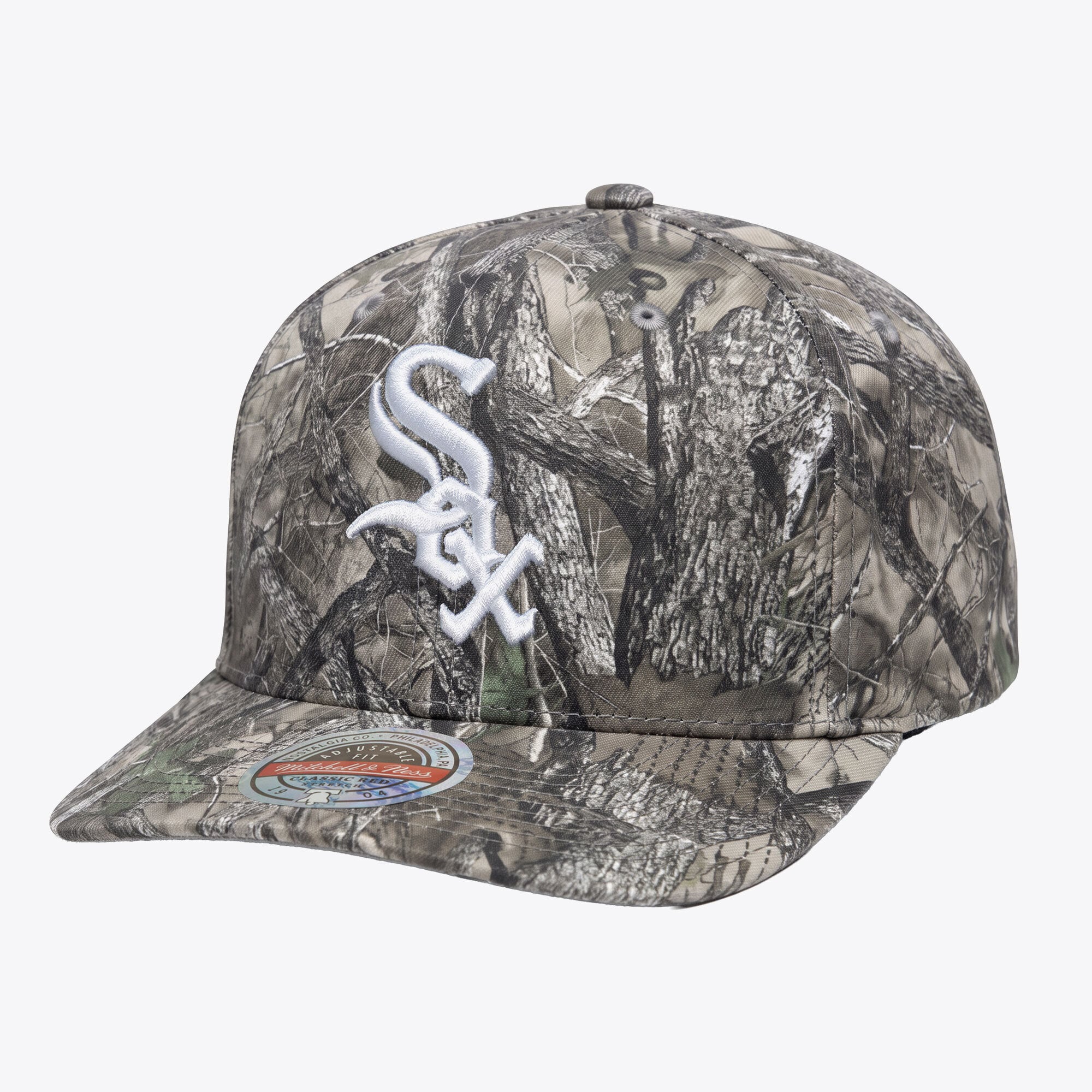 Casquette Mitchell & Ness Camo Chicago White Sox Timber Trail pour homme