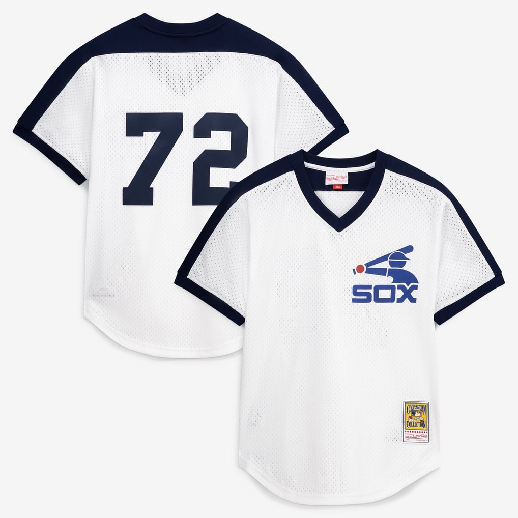 メンズ Mitchell&Ness カールトン・フィスク ホワイト シカゴ 