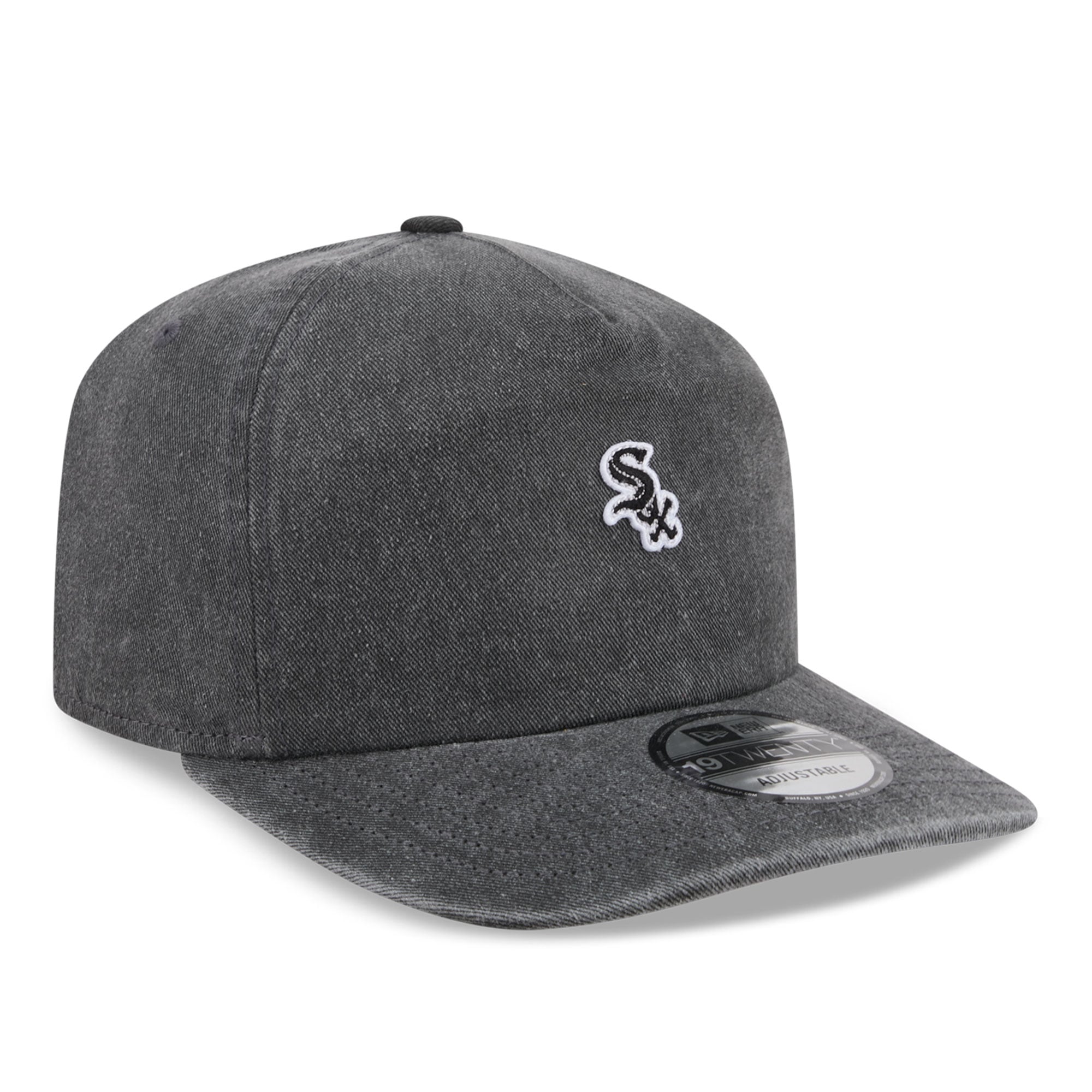 Casquette New Era noire pour homme Chicago White Sox 19TWENTY Micro ajustable