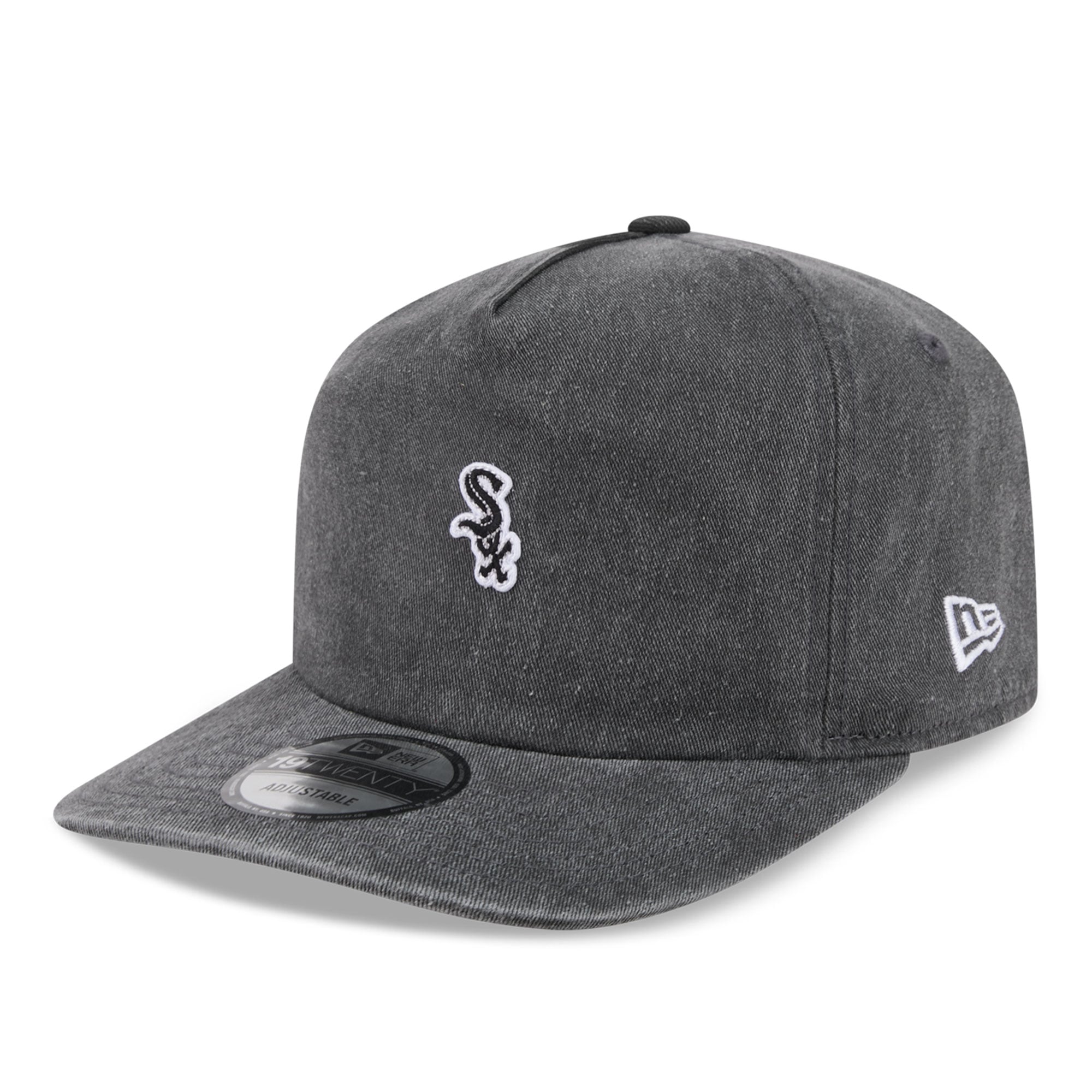 Casquette New Era noire pour homme Chicago White Sox 19TWENTY Micro ajustable