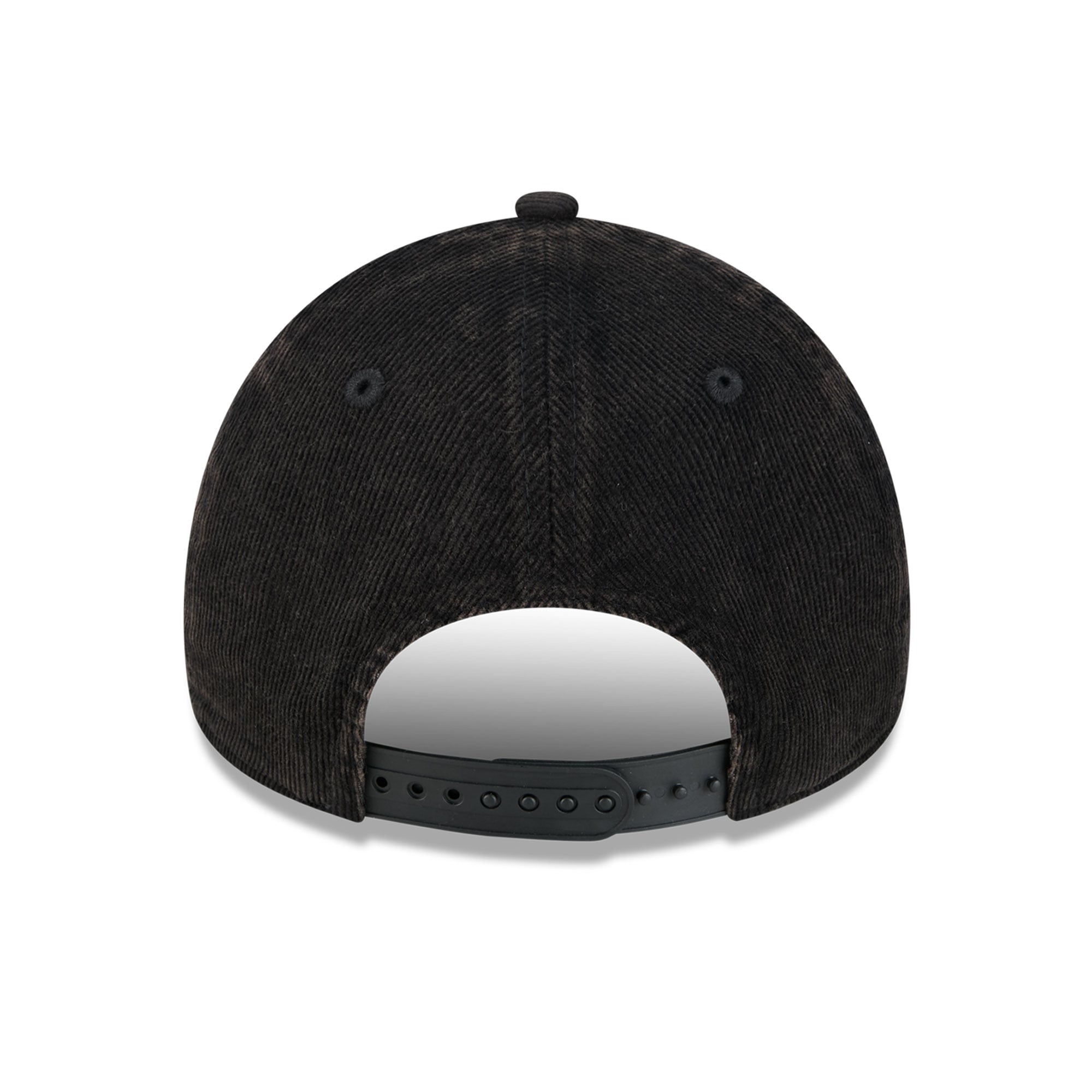 Casquette New Era noire pour homme, Chicago White Sox, série mondiale 2005, patch latéral, velours côtelé ton sur ton, modèle 9FORTY à monture A ajustable.
