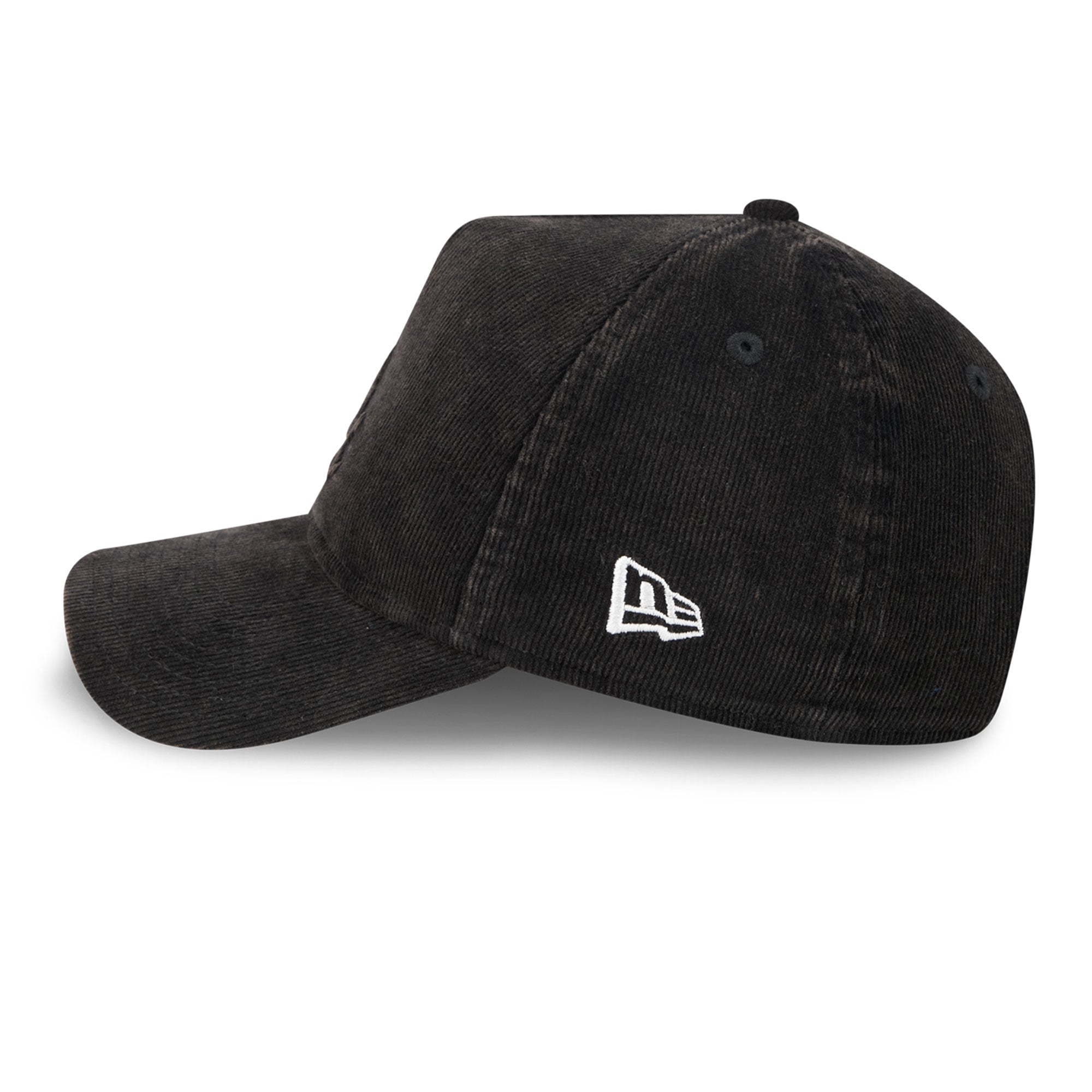 Casquette New Era noire pour homme, Chicago White Sox, série mondiale 2005, patch latéral, velours côtelé ton sur ton, modèle 9FORTY à monture A ajustable.