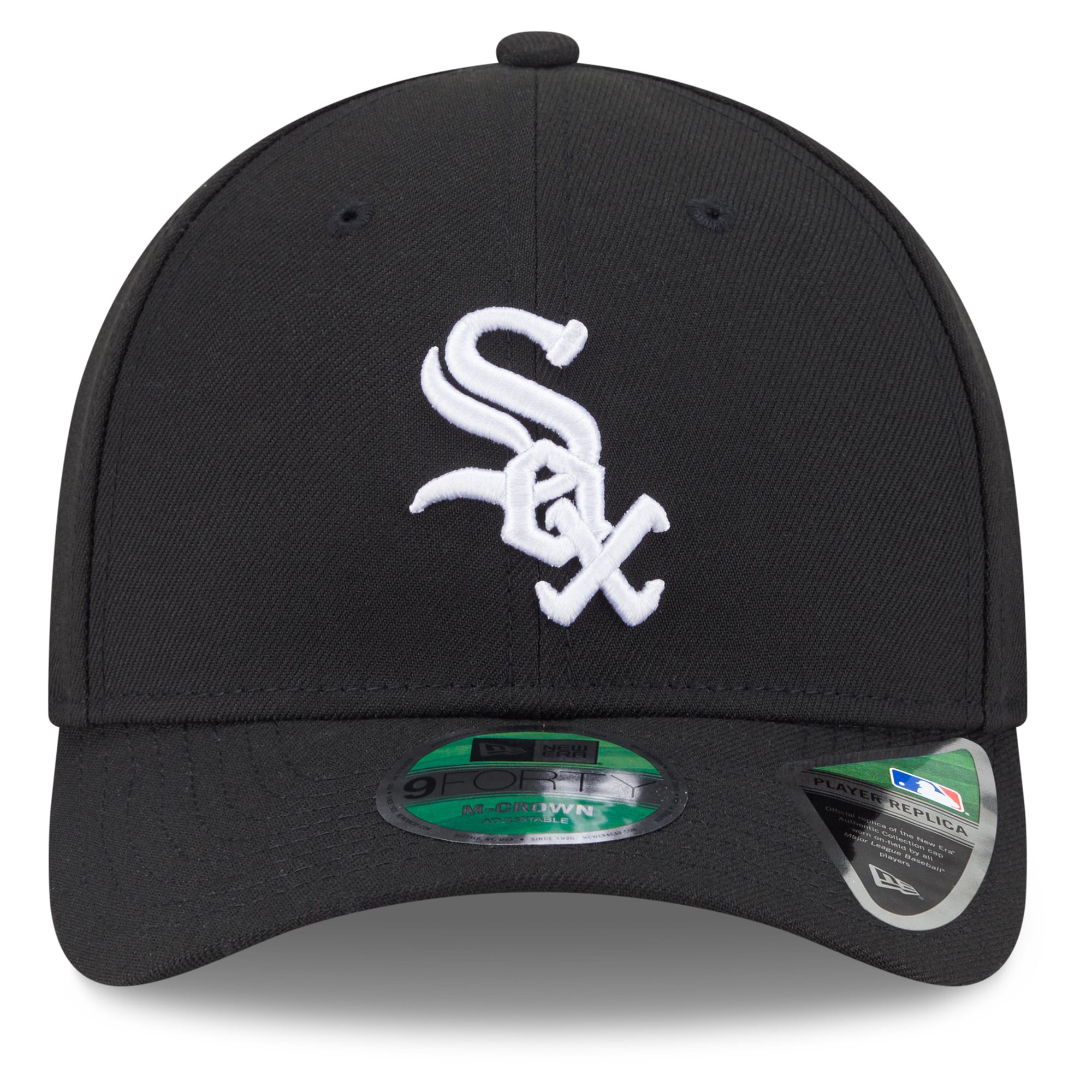 Casquette ajustable New Era noire pour homme Chicago White Sox 2026 MLB Postseason avec patch latéral 9FORTY