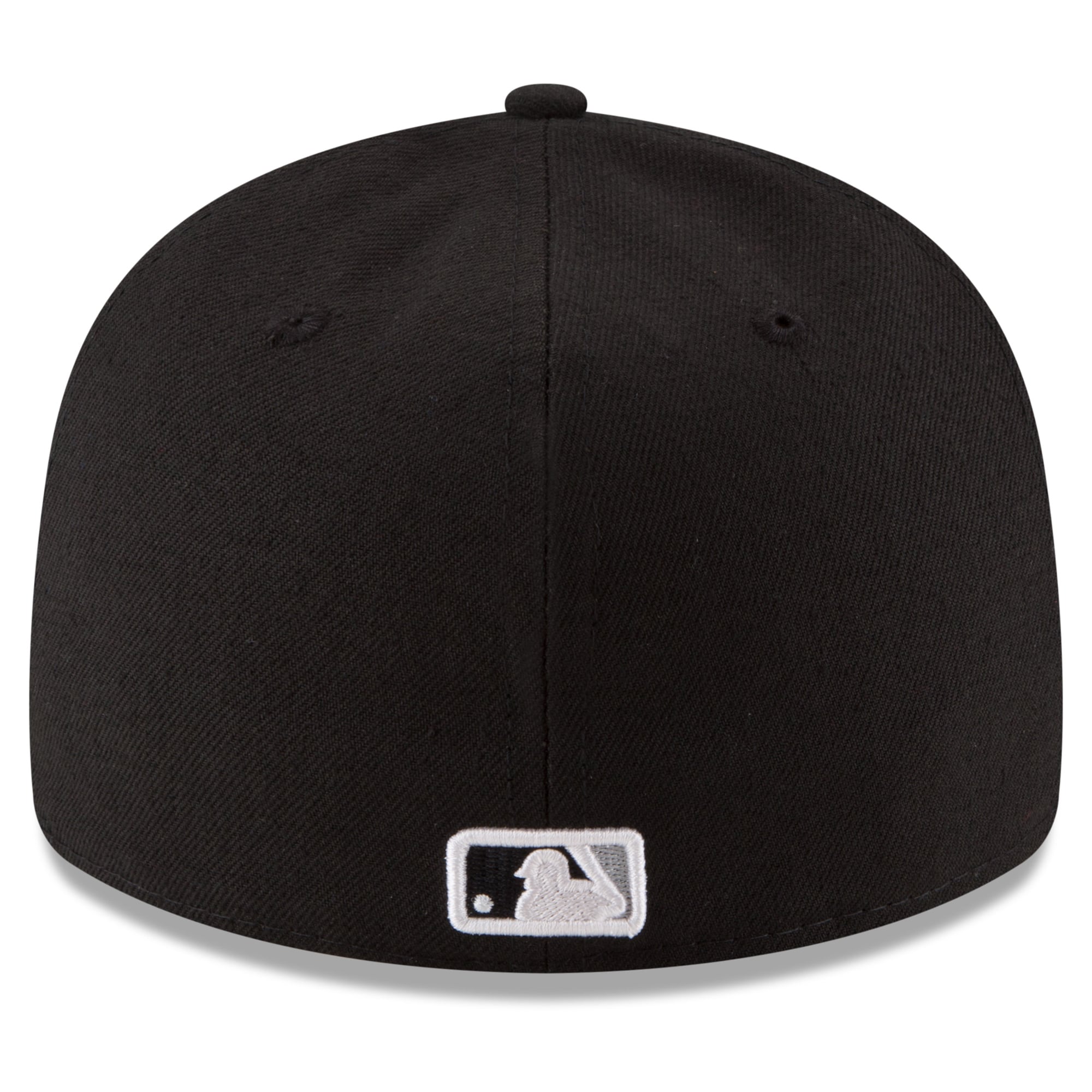 Casquette ajustée New Era 59FIFTY noire pour homme, Chicago White Sox, 2026 MLB, écusson latéral, profil bas