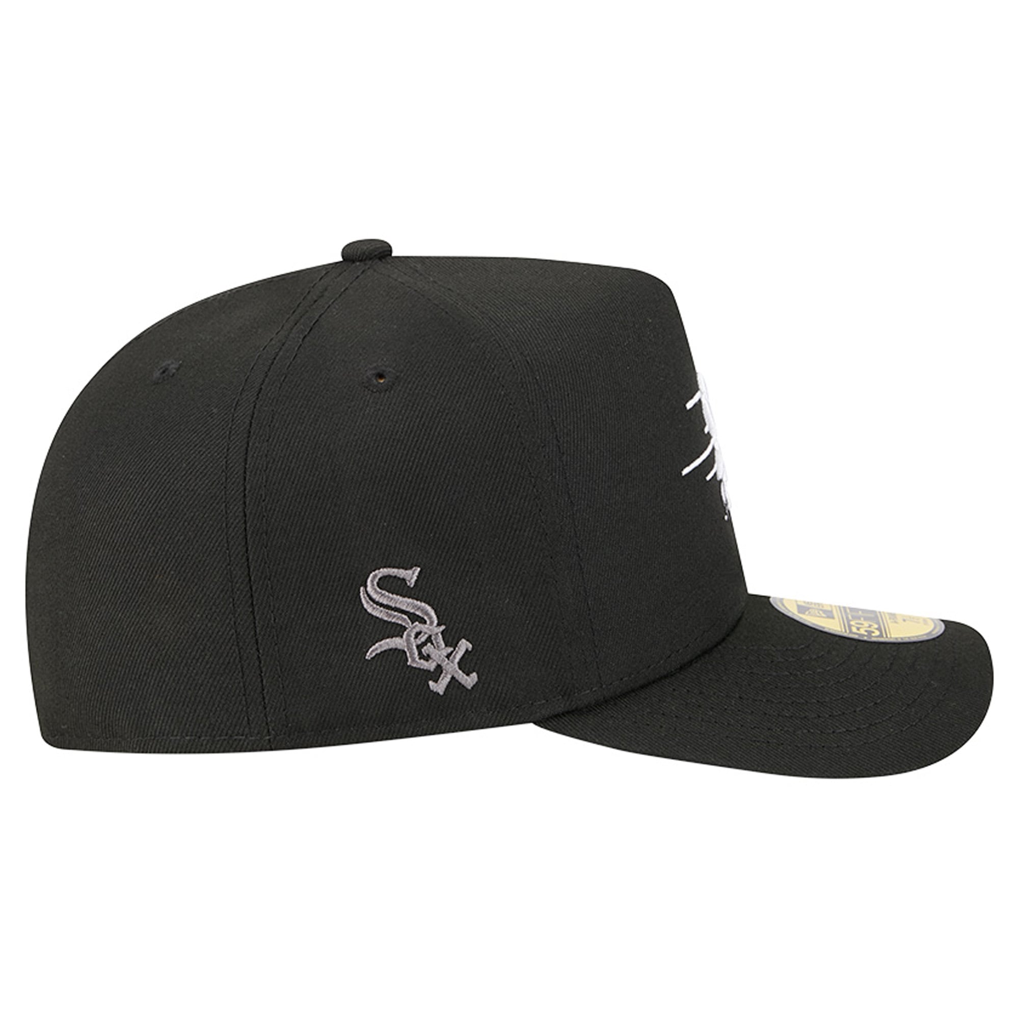 Casquette ajustée New Era 59FIFTY noire pour homme, motif dessin animé des Chicago White Sox