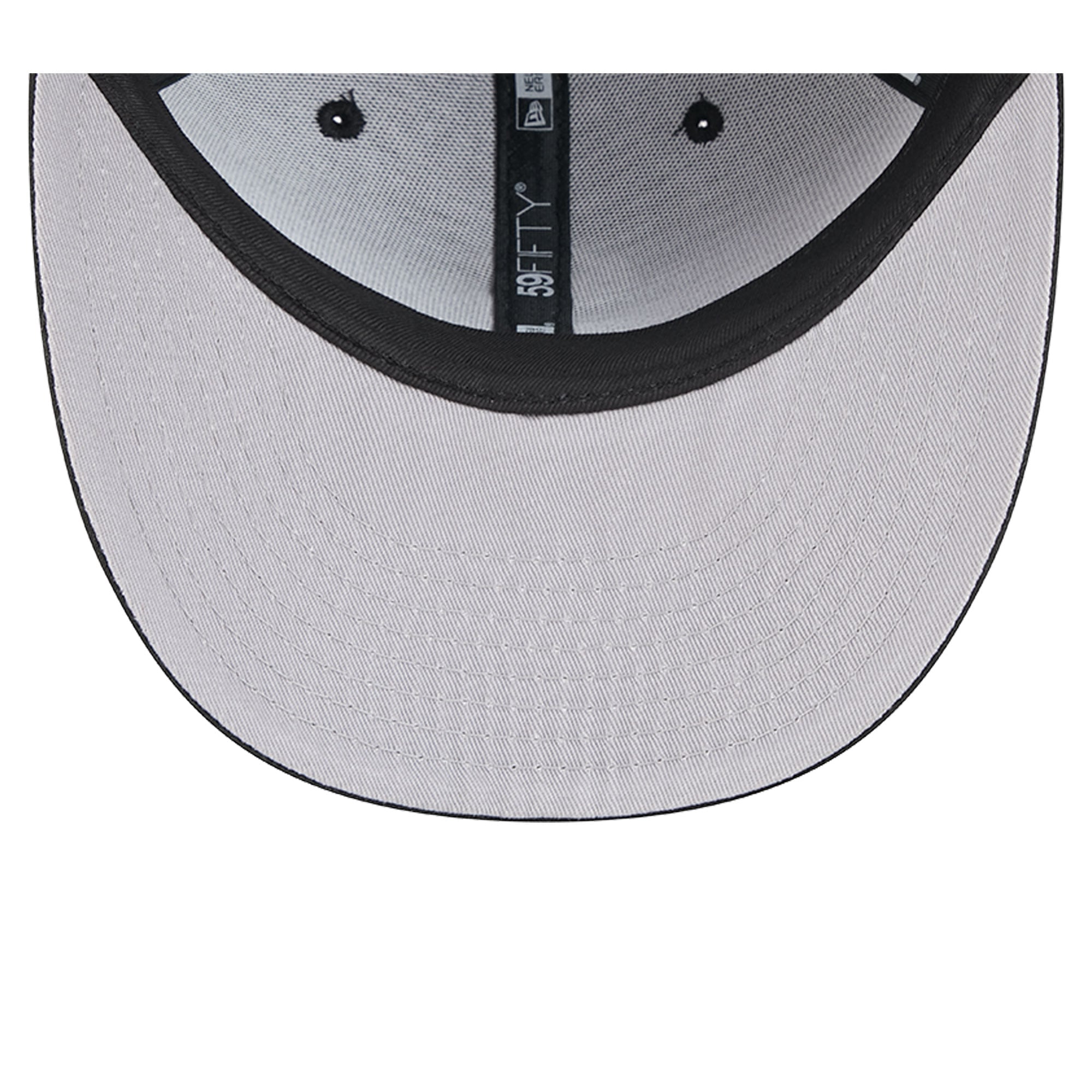 Casquette ajustée New Era 59FIFTY noire pour homme, avec pin 's Chicago White Sox City Icon.