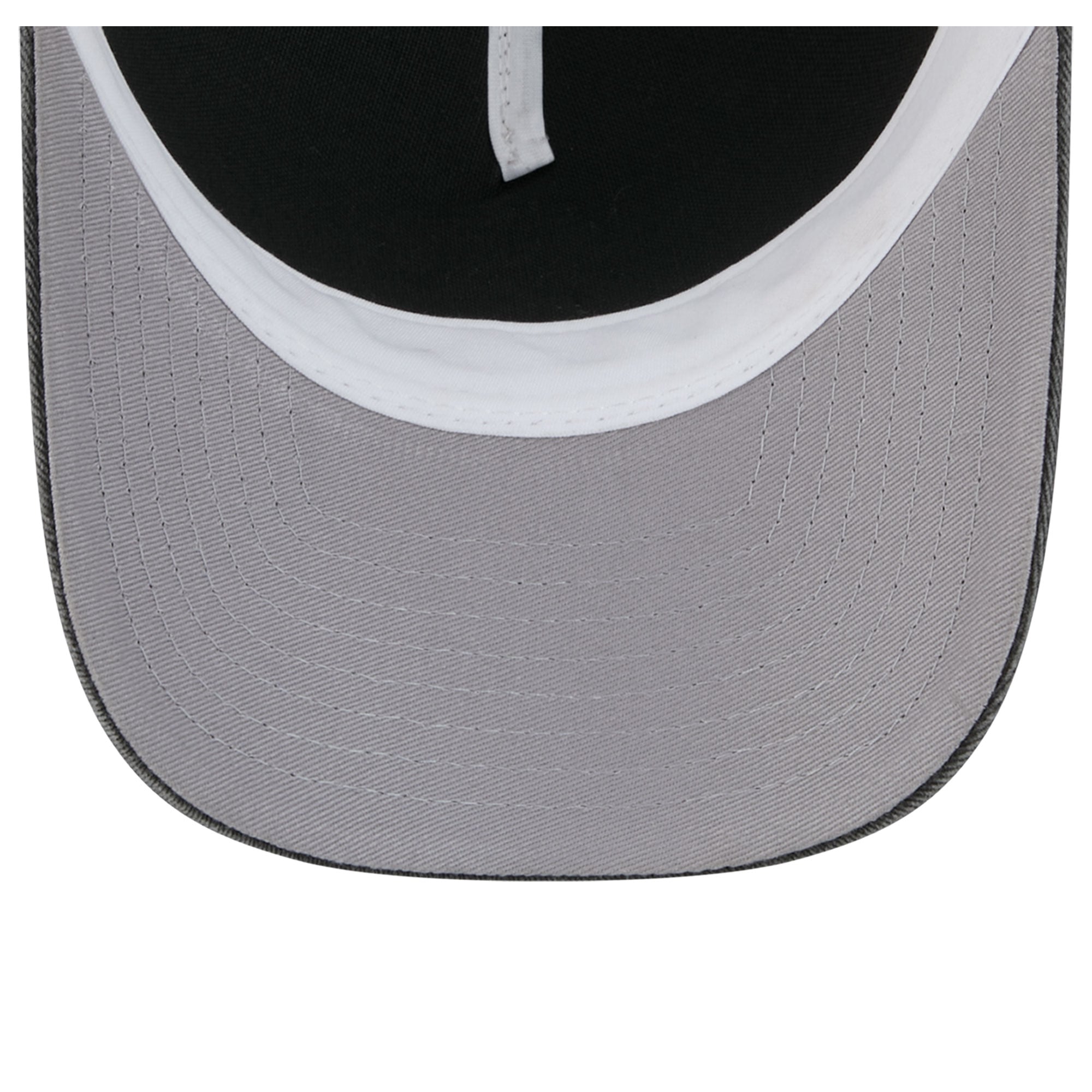 Casquette trucker New Era noire pour homme, modèle 9FORTY, style A-Frame, aux couleurs des Chicago White Sox.