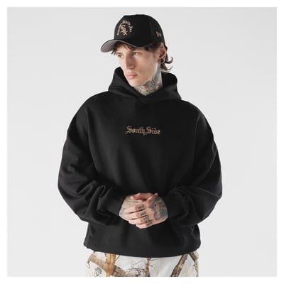  Chicago White Sox New Era Heritage Gothic Lettering Pullover Hoodie - Black