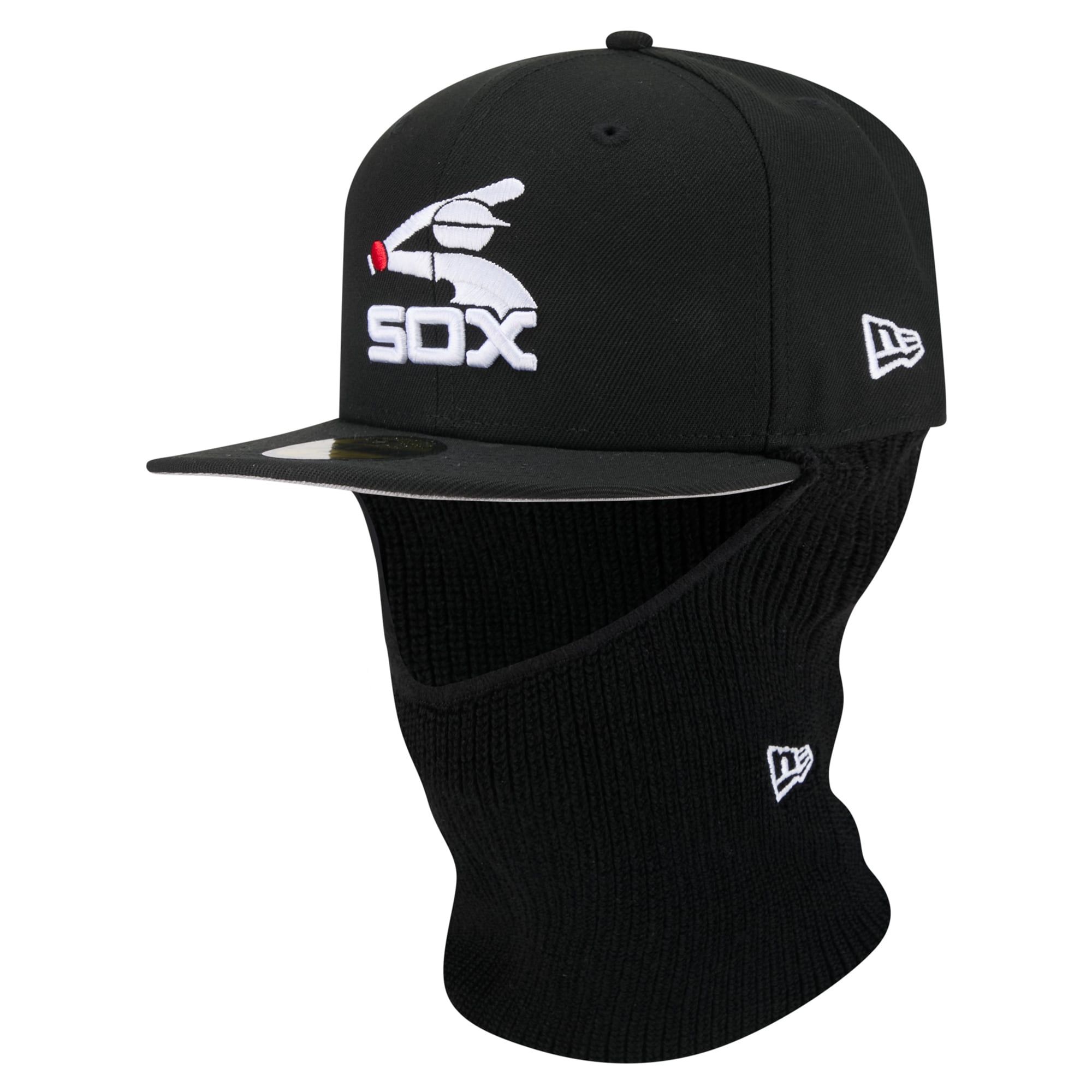 Casquette ajustée New Era 59FIFTY noire pour homme, motif Chicago White Sox.