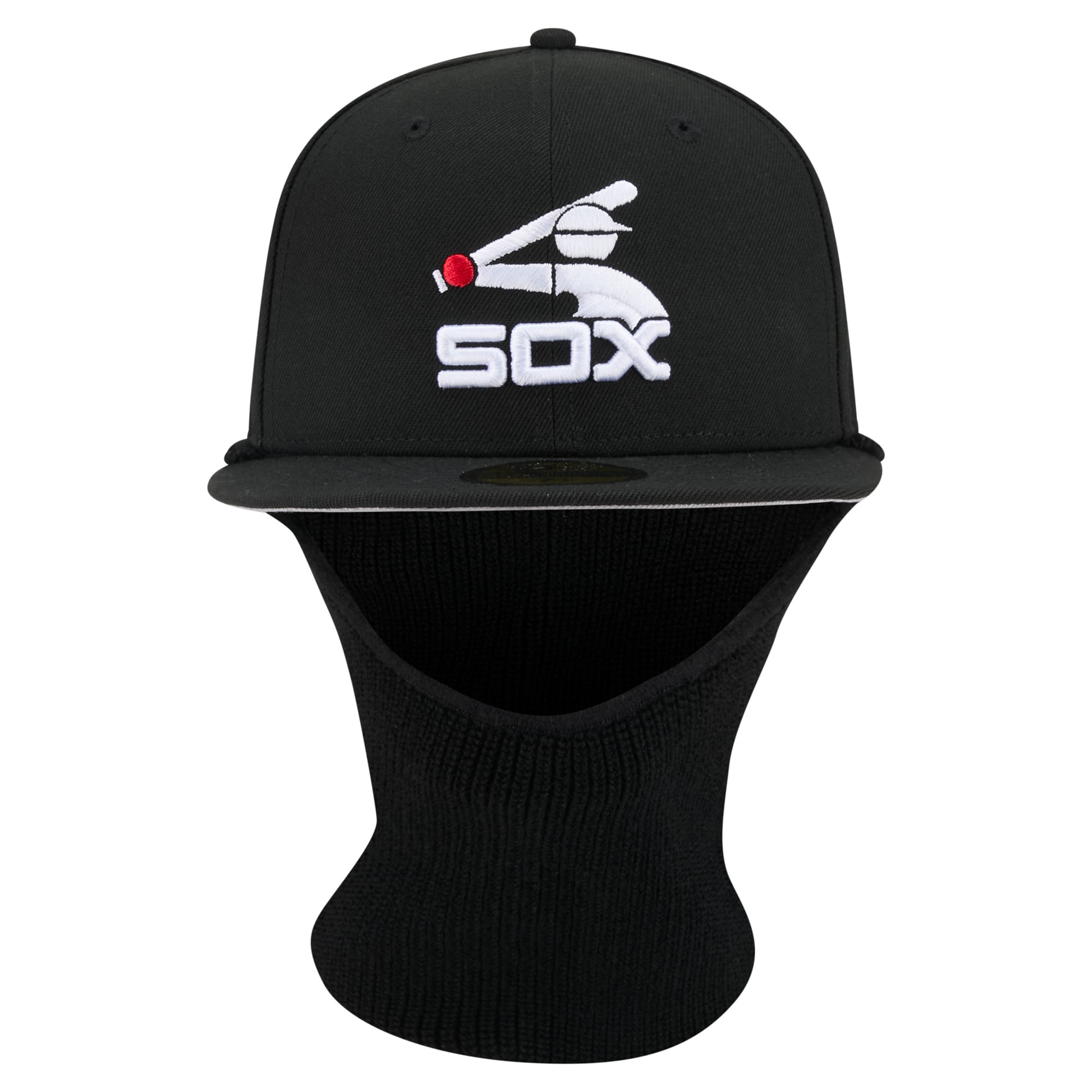 Casquette ajustée New Era 59FIFTY noire pour homme, motif Chicago White Sox.