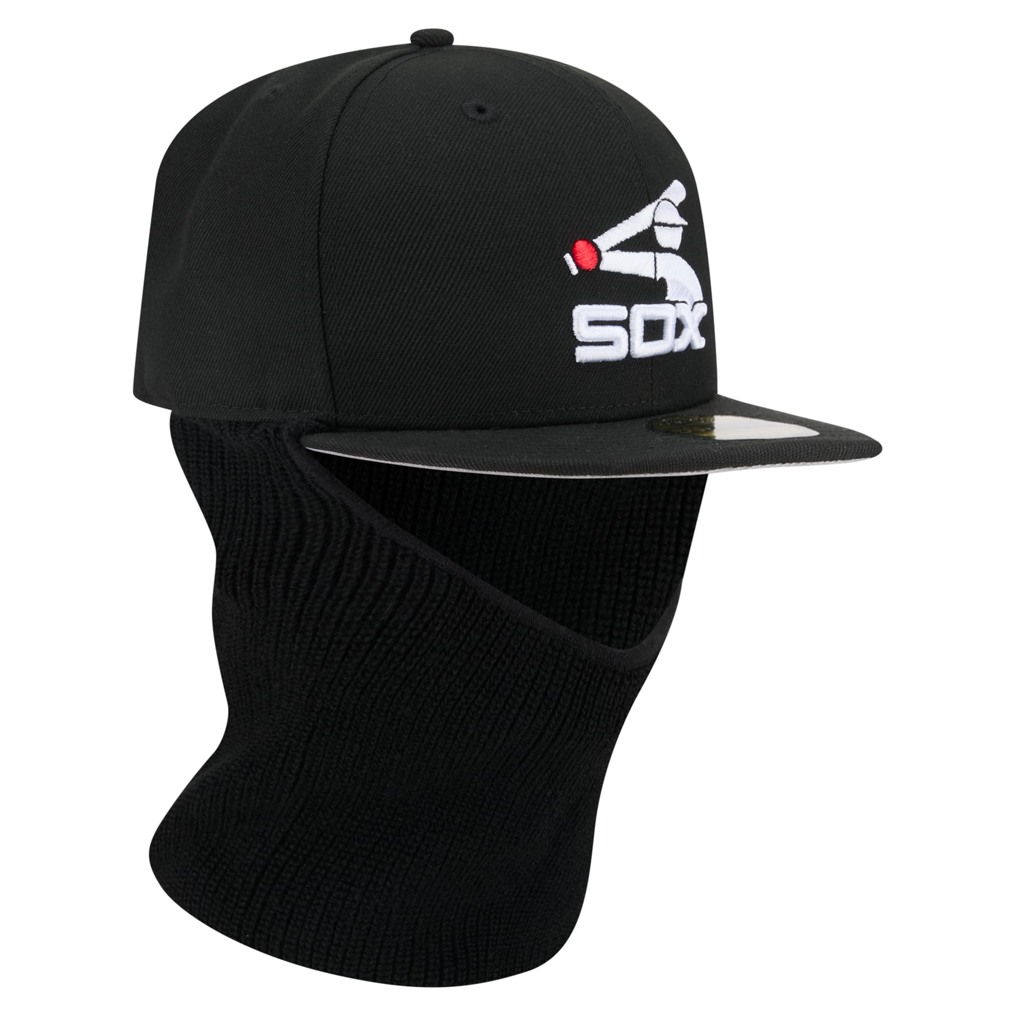 Casquette ajustée New Era 59FIFTY noire pour homme, motif Chicago White Sox.
