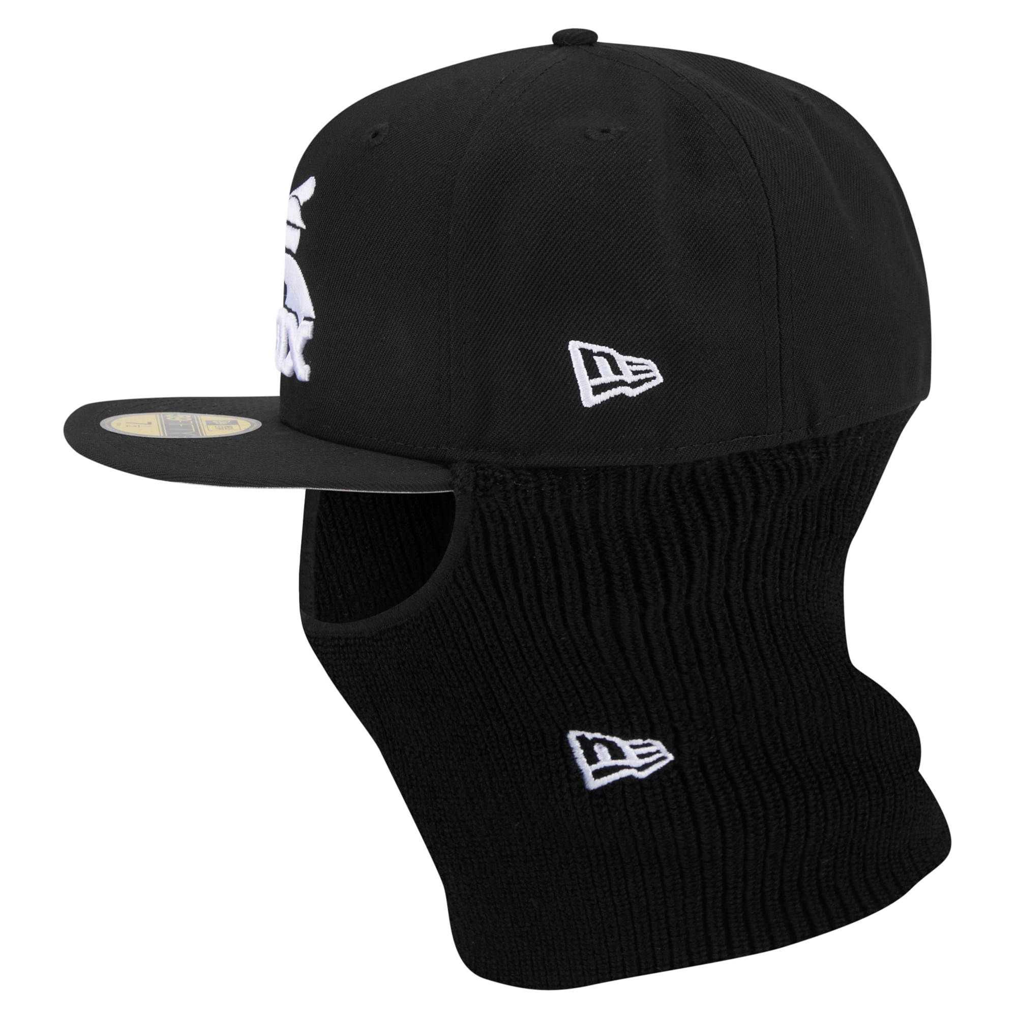 Casquette ajustée New Era 59FIFTY noire pour homme, motif Chicago White Sox.