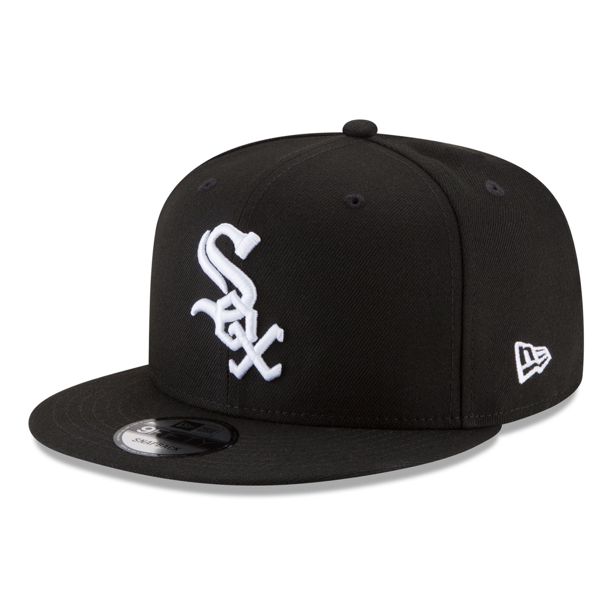Casquette snapback New Era 9FIFTY noire pour homme, Chicago White Sox, écusson latéral Vatican