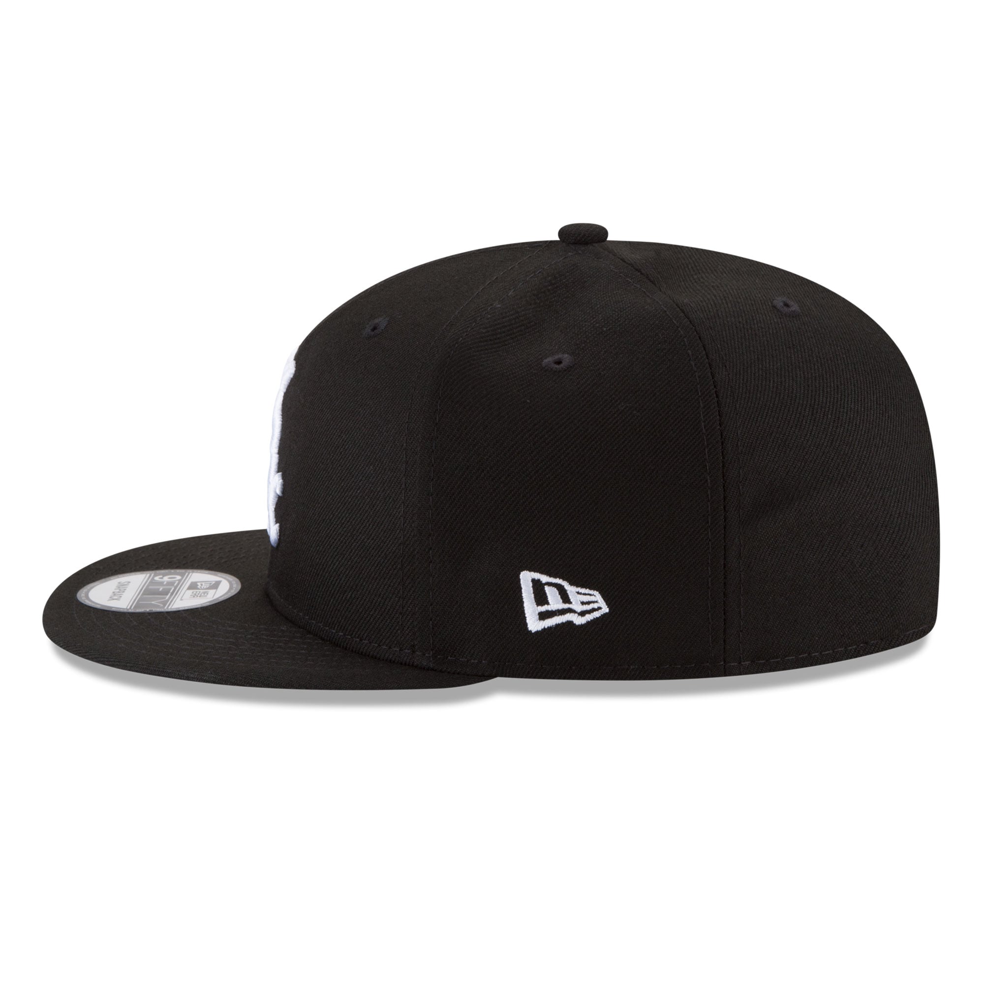 Casquette snapback New Era 9FIFTY noire pour homme, Chicago White Sox, écusson latéral Vatican