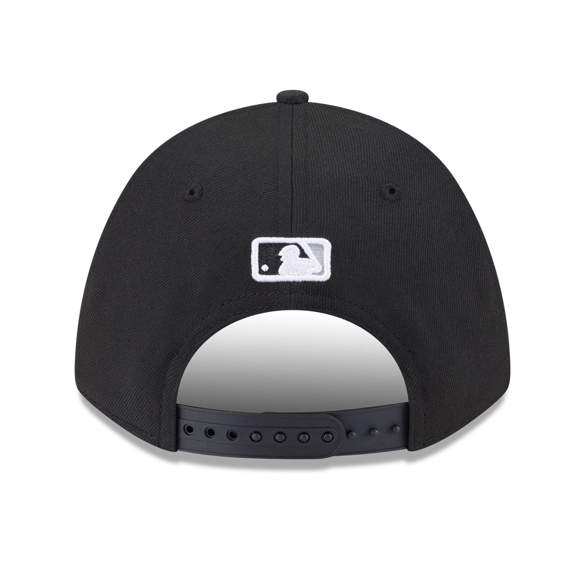 Casquette New Era noire pour homme Chicago White Sox, réplique du patch latéral Vatican, modèle 9FORTY M-Crown ajustable