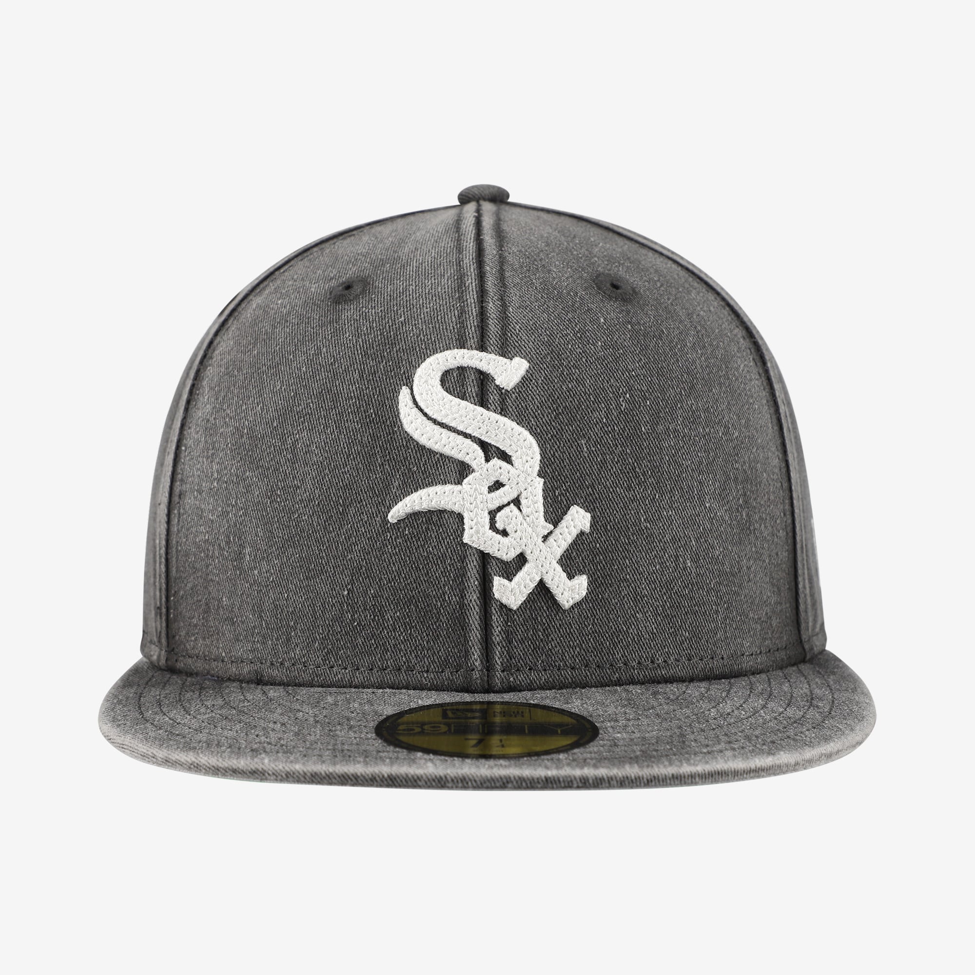 Casquette ajustée New Era 59FIFTY noire pour homme, Chicago White Sox.