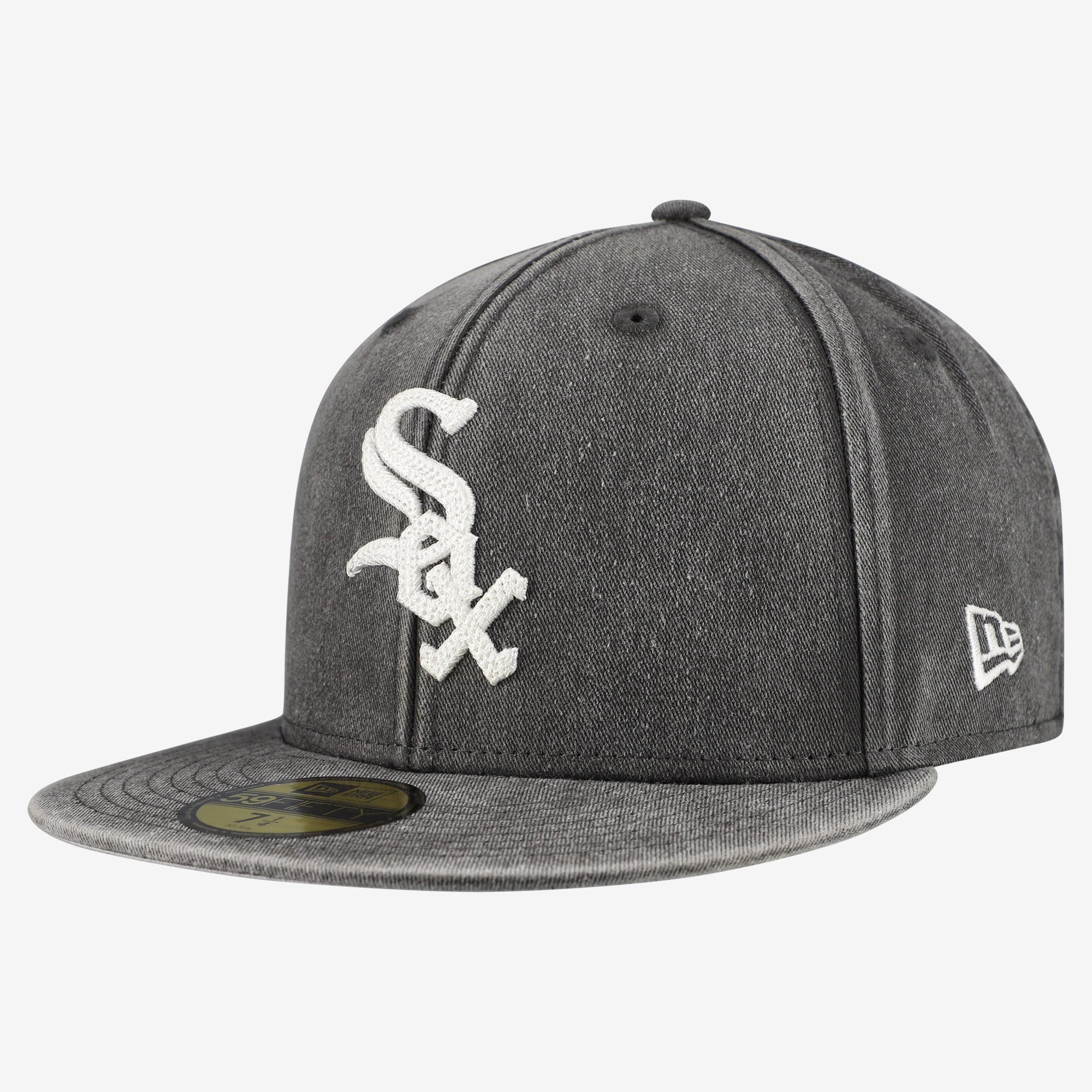 Casquette ajustée New Era 59FIFTY noire pour homme, Chicago White Sox.