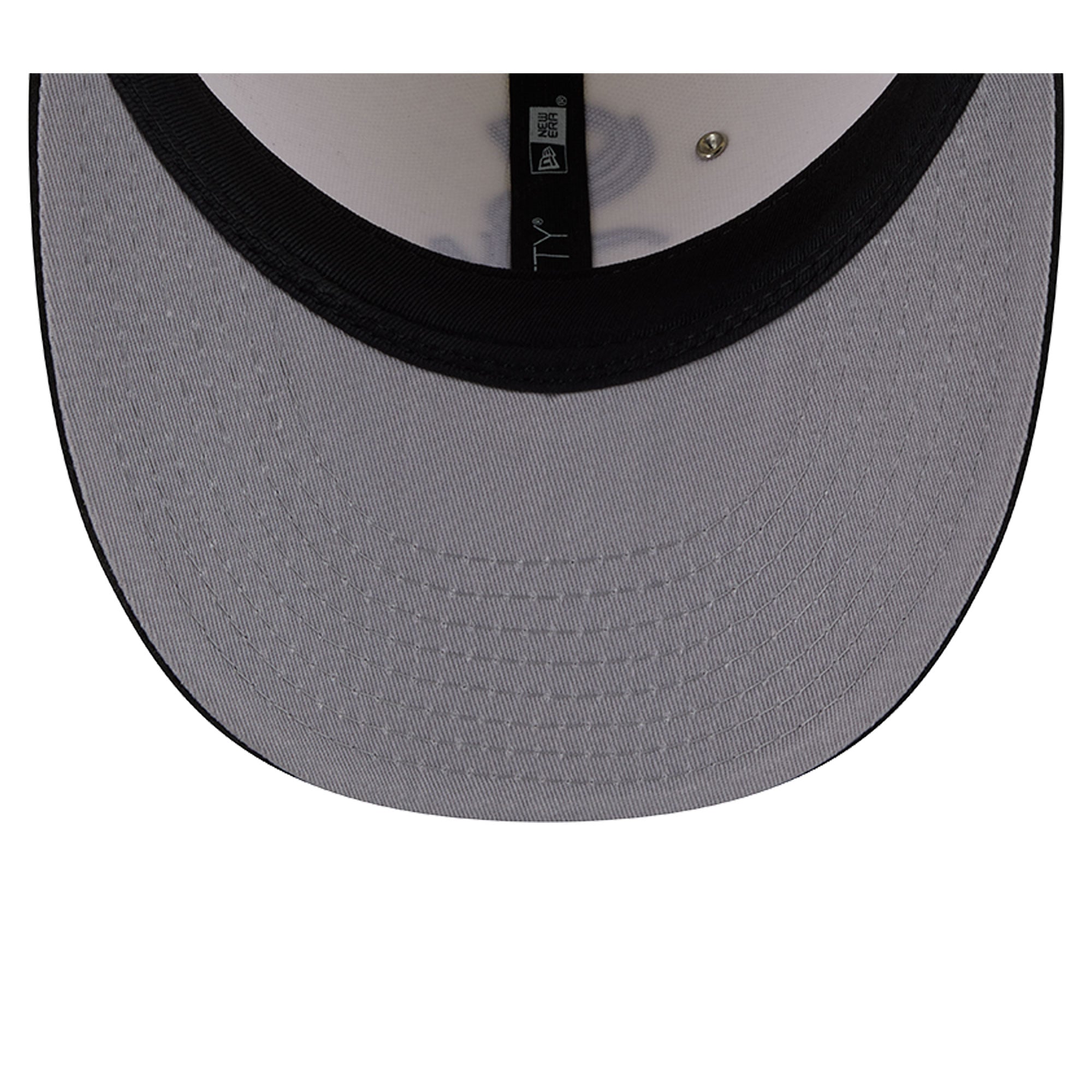Casquette ajustée New Era 59FIFTY pour homme, crème/noir, Chicago White Sox, clous nacrés