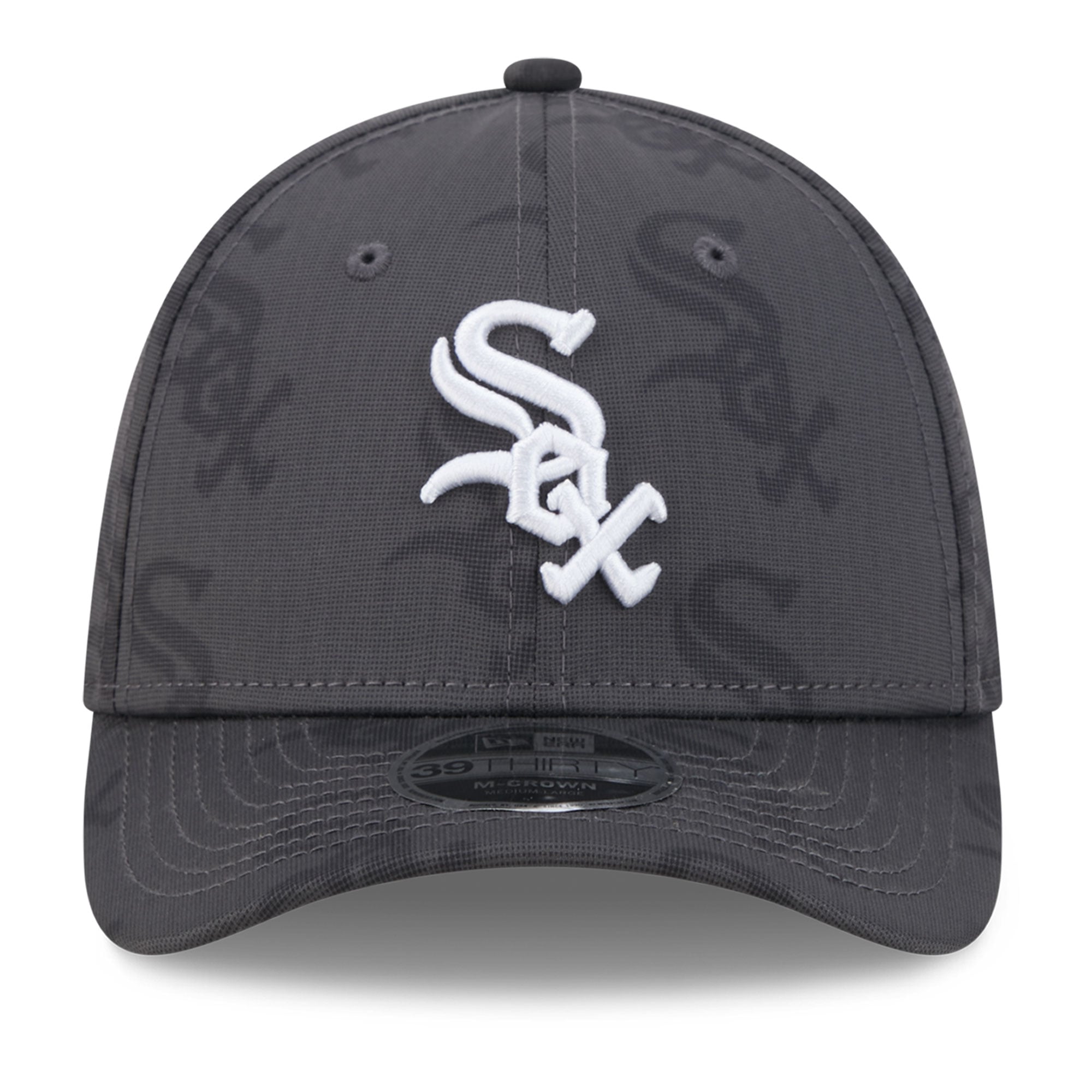 Men's New Era  Gray Chicago White Sox Halftone 39THIRTY Flex Hat