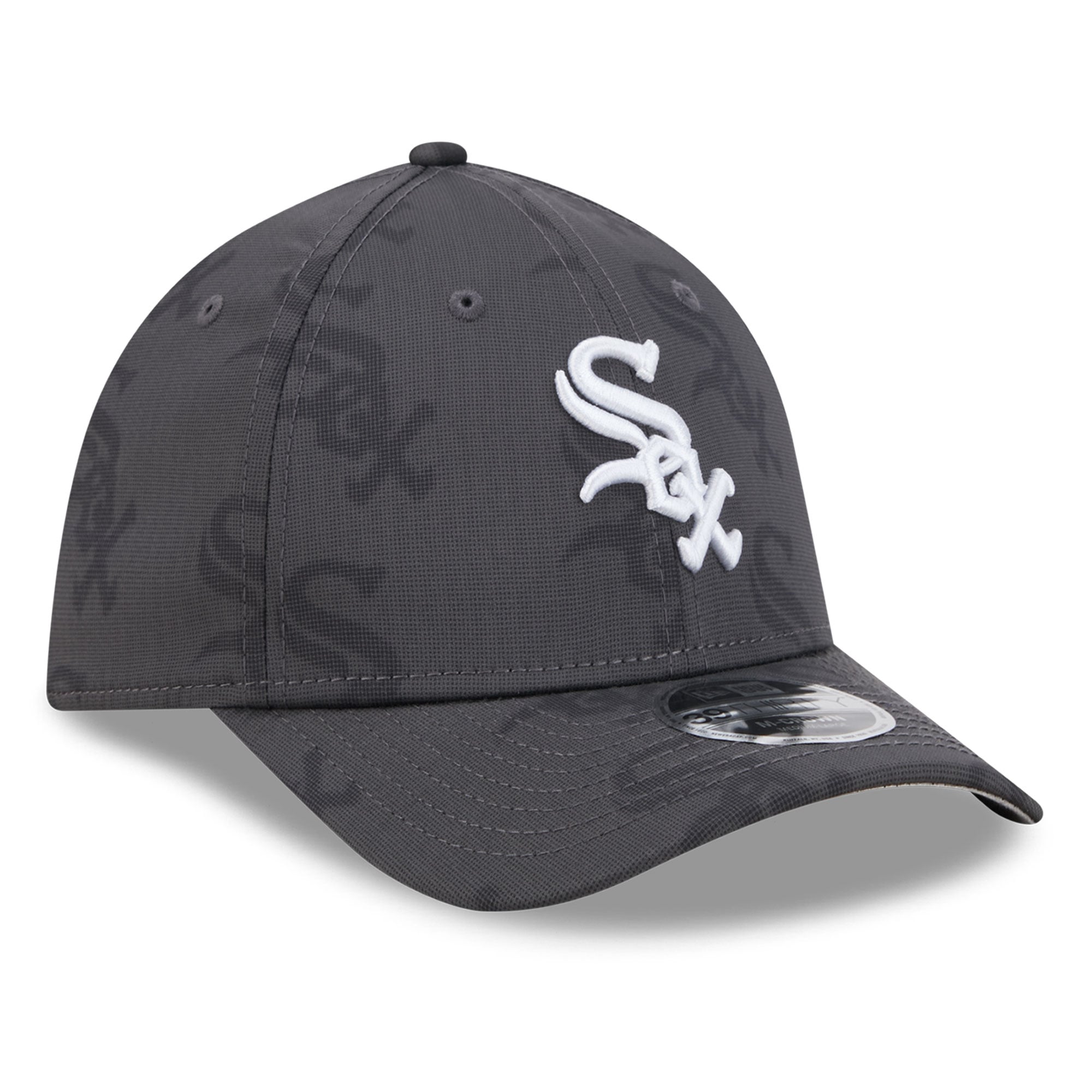 Men's New Era  Gray Chicago White Sox Halftone 39THIRTY Flex Hat