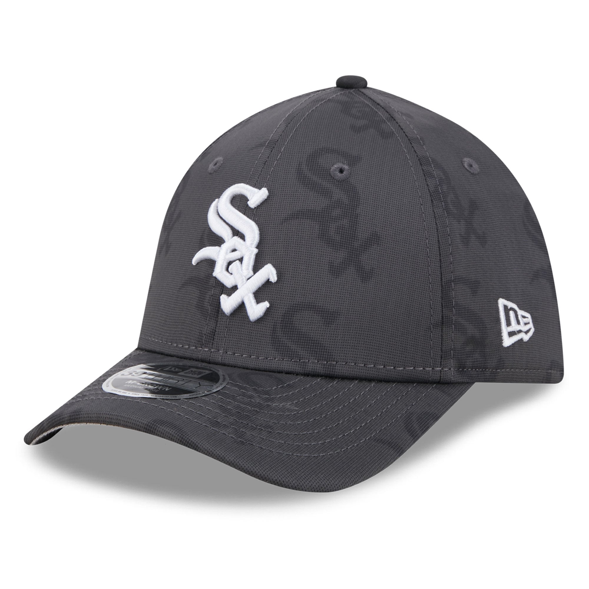 Men's New Era  Gray Chicago White Sox Halftone 39THIRTY Flex Hat