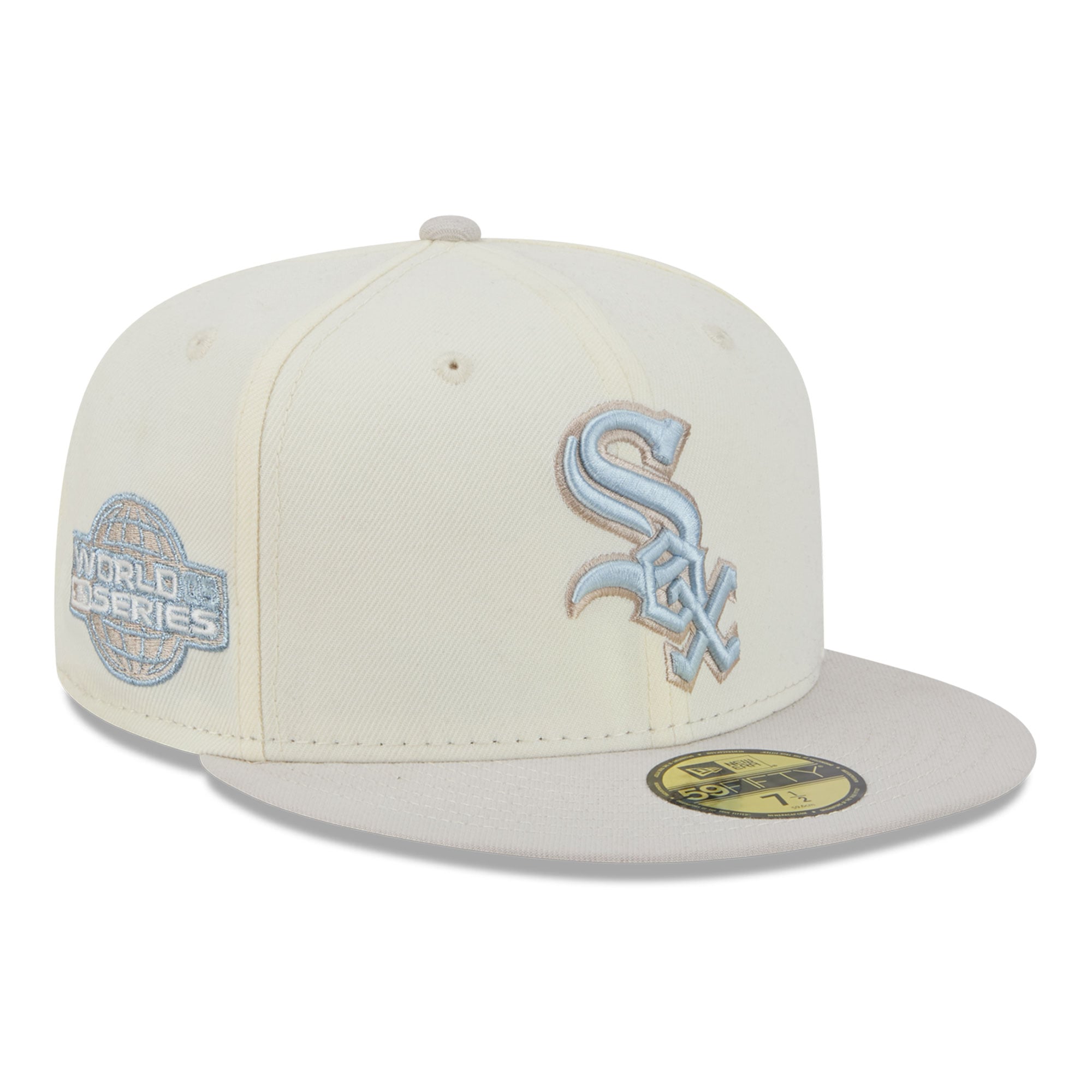 Men's New Era  Natural Chicago White Sox Crisp Equinox World Series 59FIFTY Fitted Hat