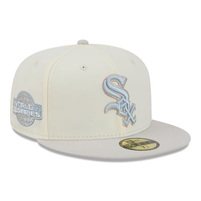  Chicago White Sox New Era Crisp Equinox World Series 59FIFTY Fitted Hat - Natural