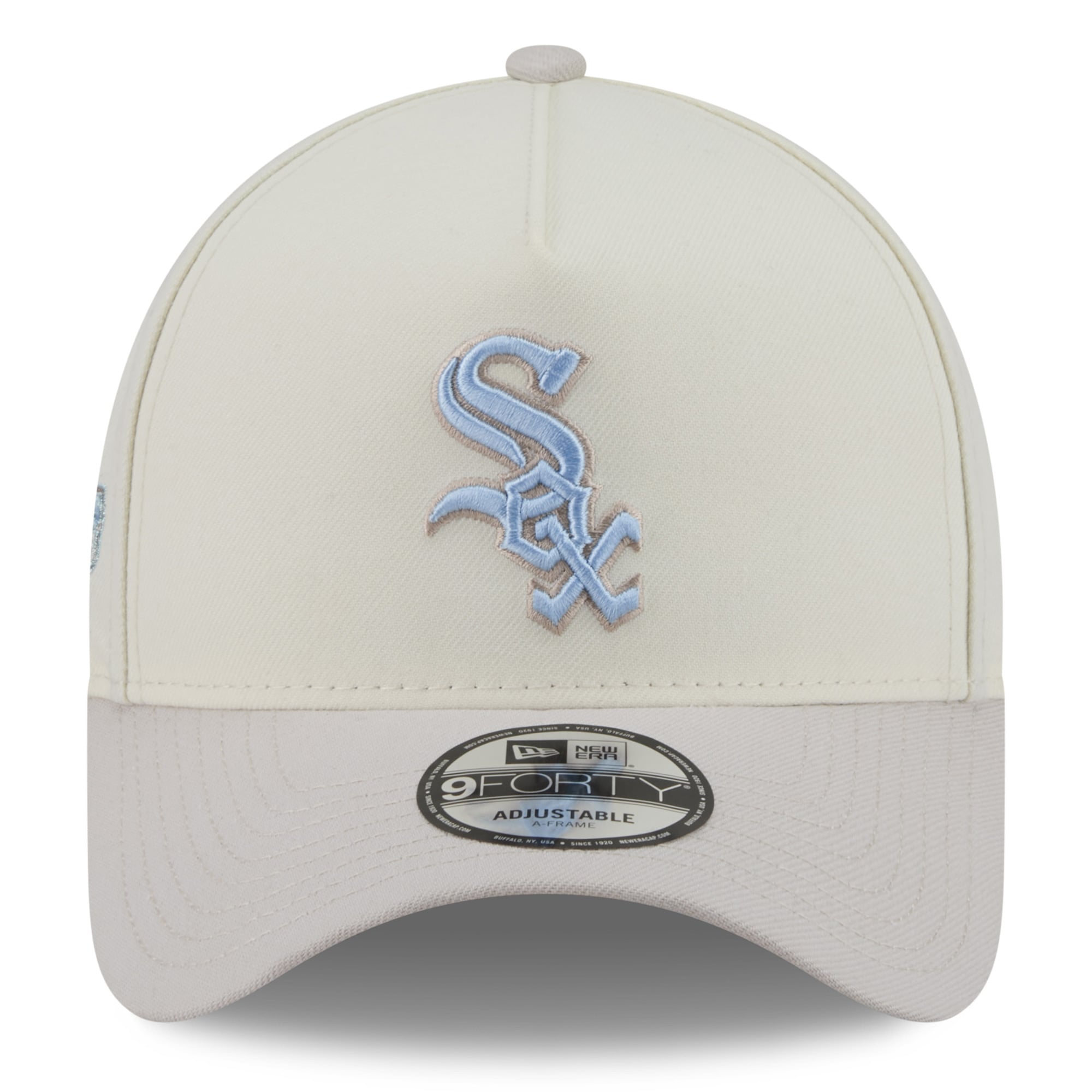 Men's New Era Natural Chicago White Sox Crisp Equinox World Series 9FORTY A-Frame Adjustable Hat