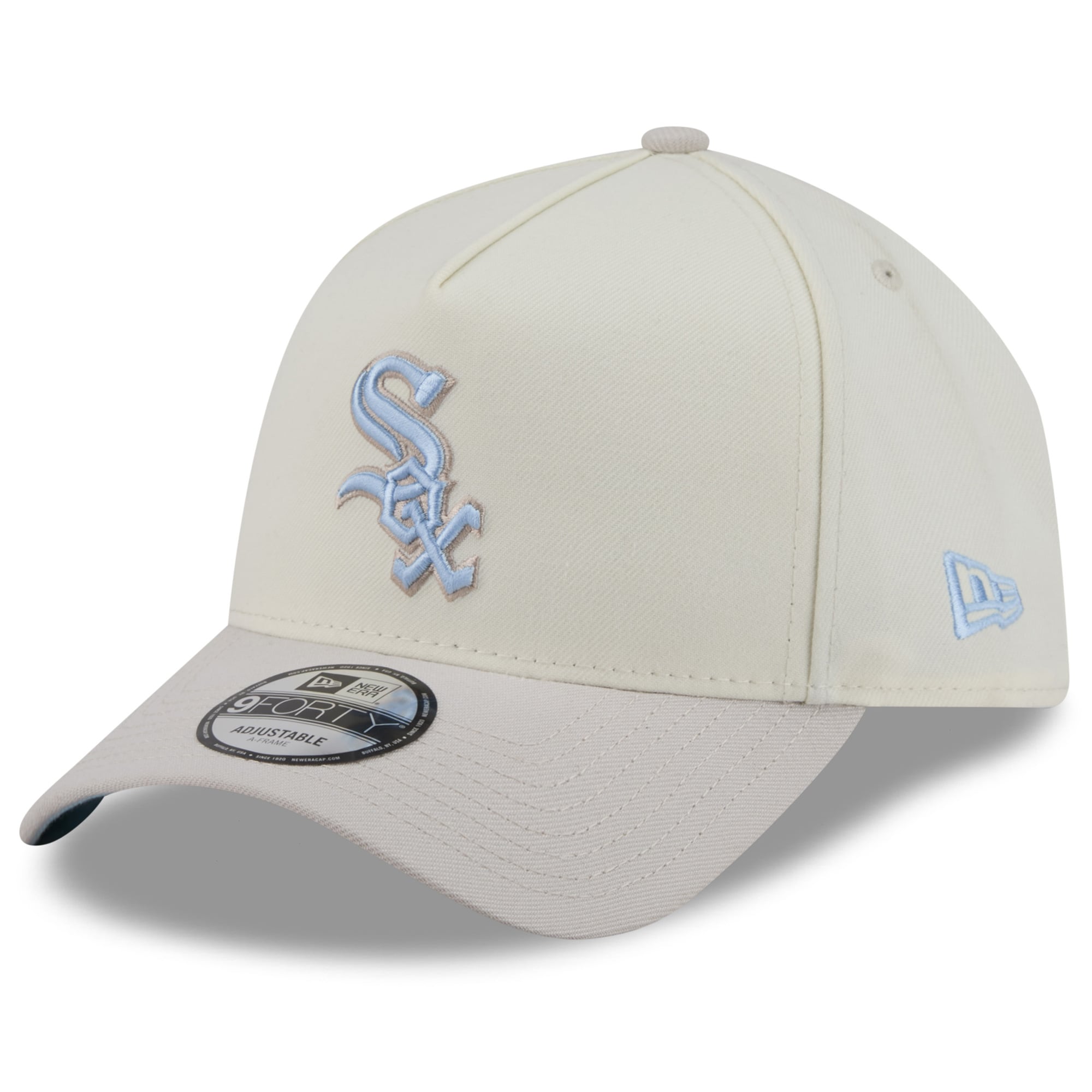 Men's New Era Natural Chicago White Sox Crisp Equinox World Series 9FORTY A-Frame Adjustable Hat