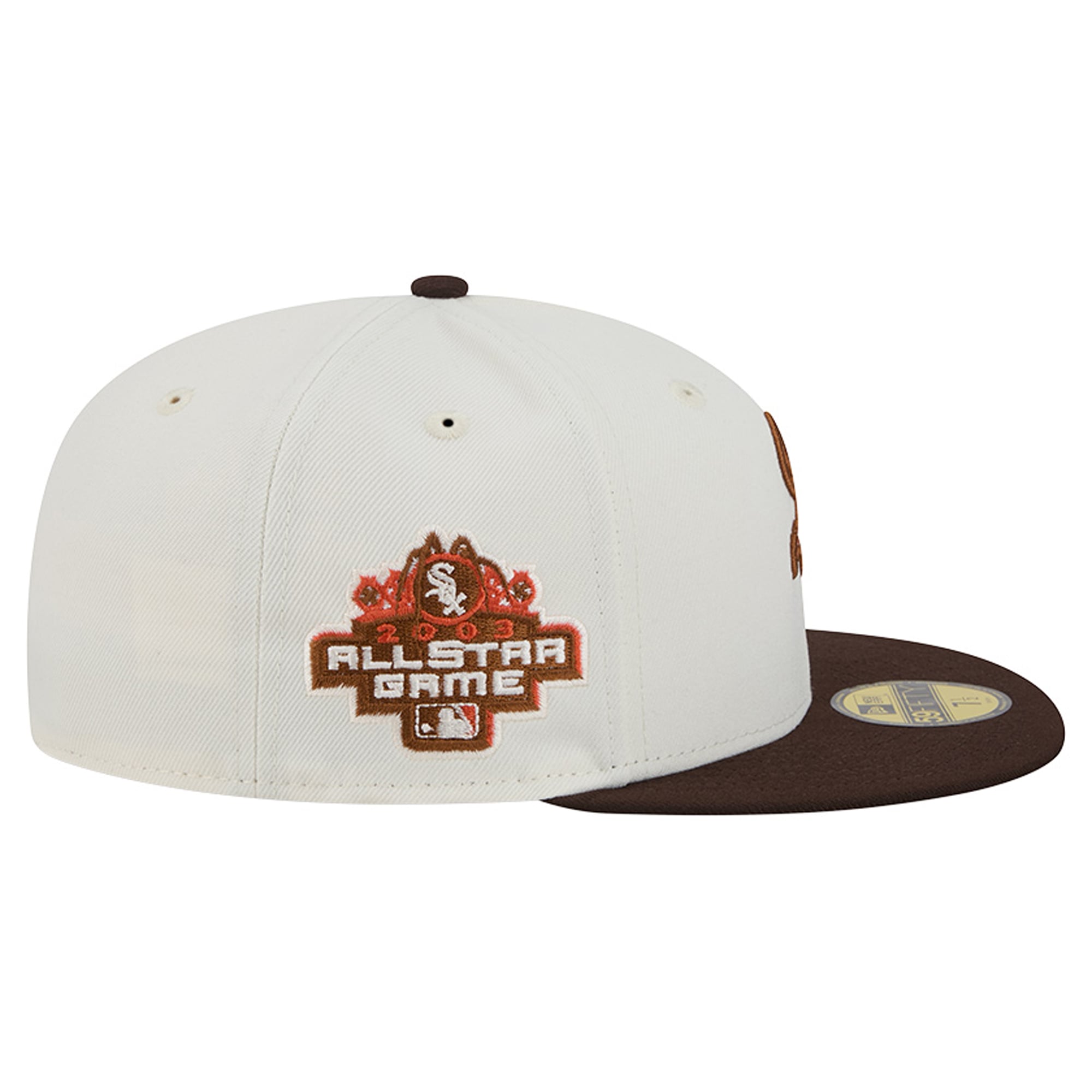Men's New Era Natural/Brown Chicago White Sox Pumpkin Spice 59FIFTY Fitted Hat