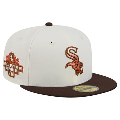 Chicago White Sox New Era Pumpkin Spice 59FIFTY Fitted Hat - Natural/Brown