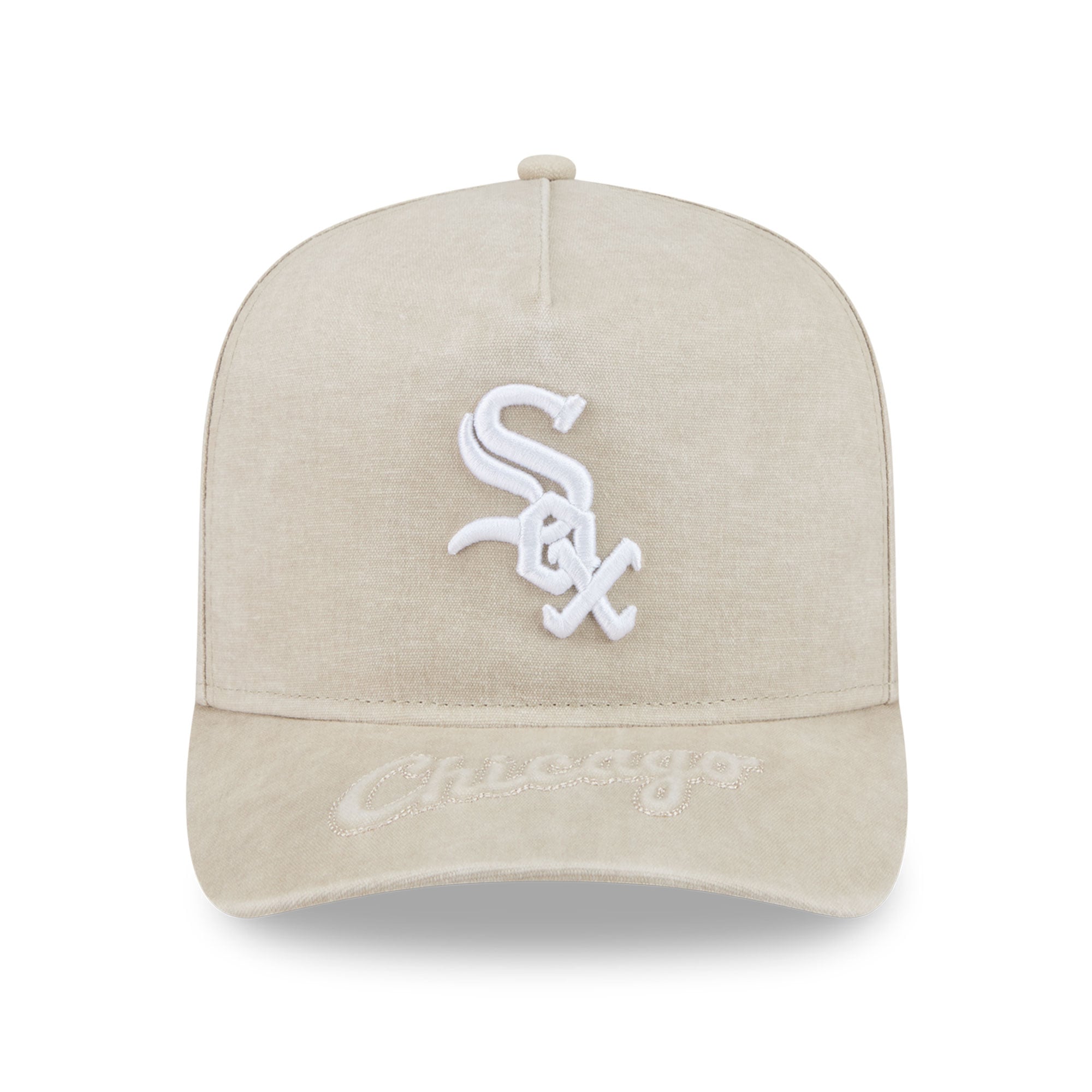 Casquette snapback New Era beige Chicago White Sox 9FIFTY pour homme