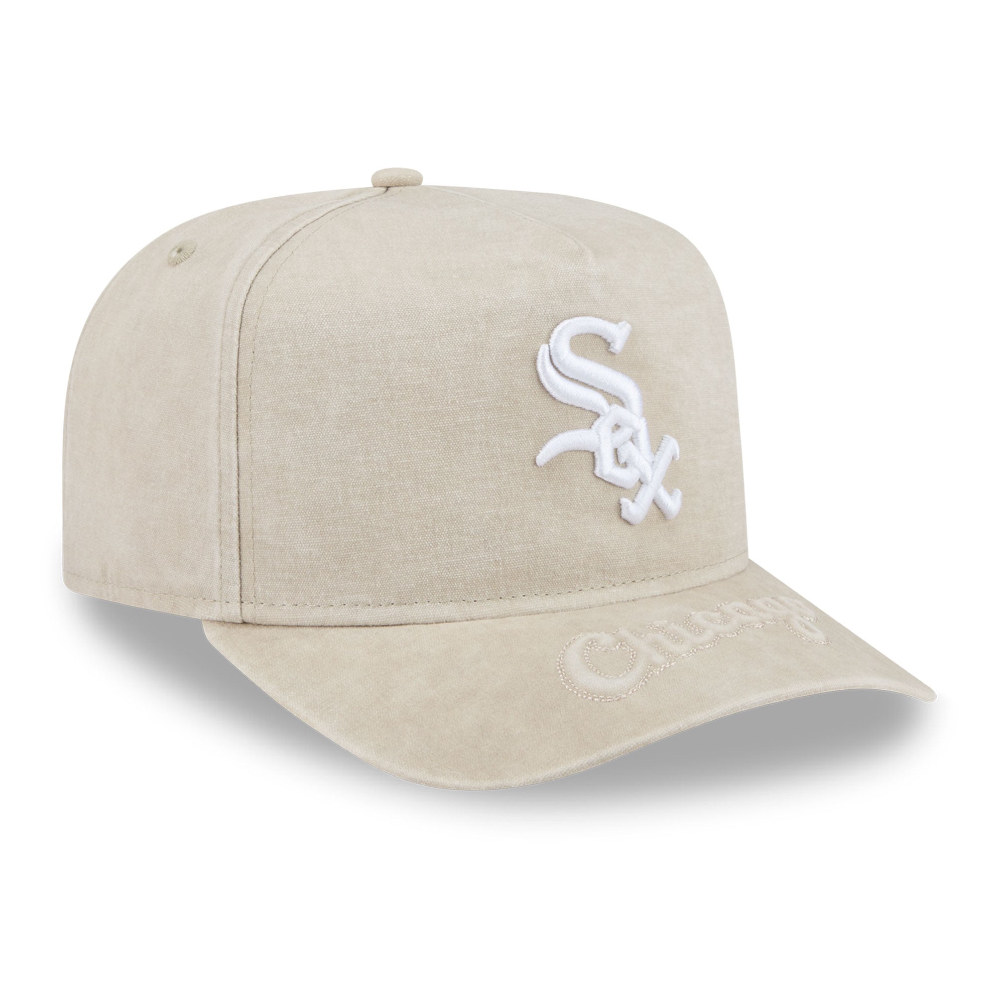 Casquette snapback New Era beige Chicago White Sox 9FIFTY pour homme