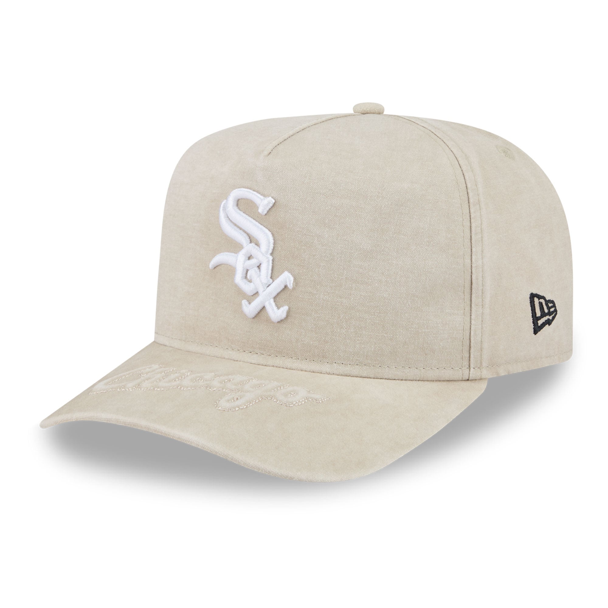 Casquette snapback New Era beige Chicago White Sox 9FIFTY pour homme